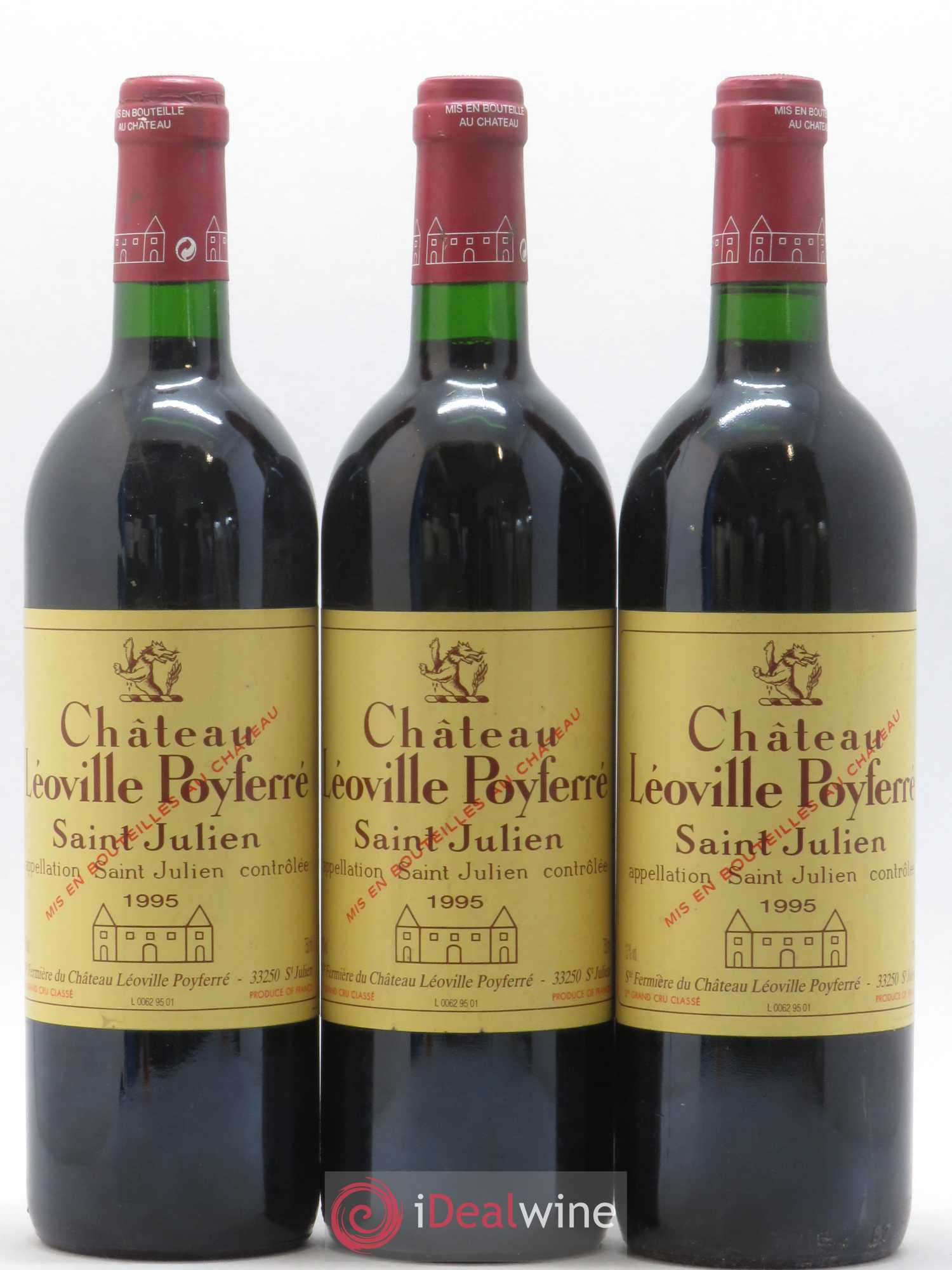 Château Léoville Poyferré 2ème Grand Cru Classé 1995 - Lot de 6 bouteilles - 2