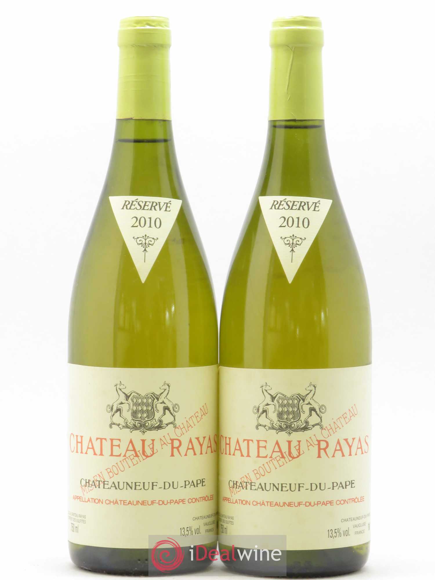Châteauneuf-du-Pape Château Rayas Emmanuel Reynaud 2010 - Lot de 2 bouteilles - 0