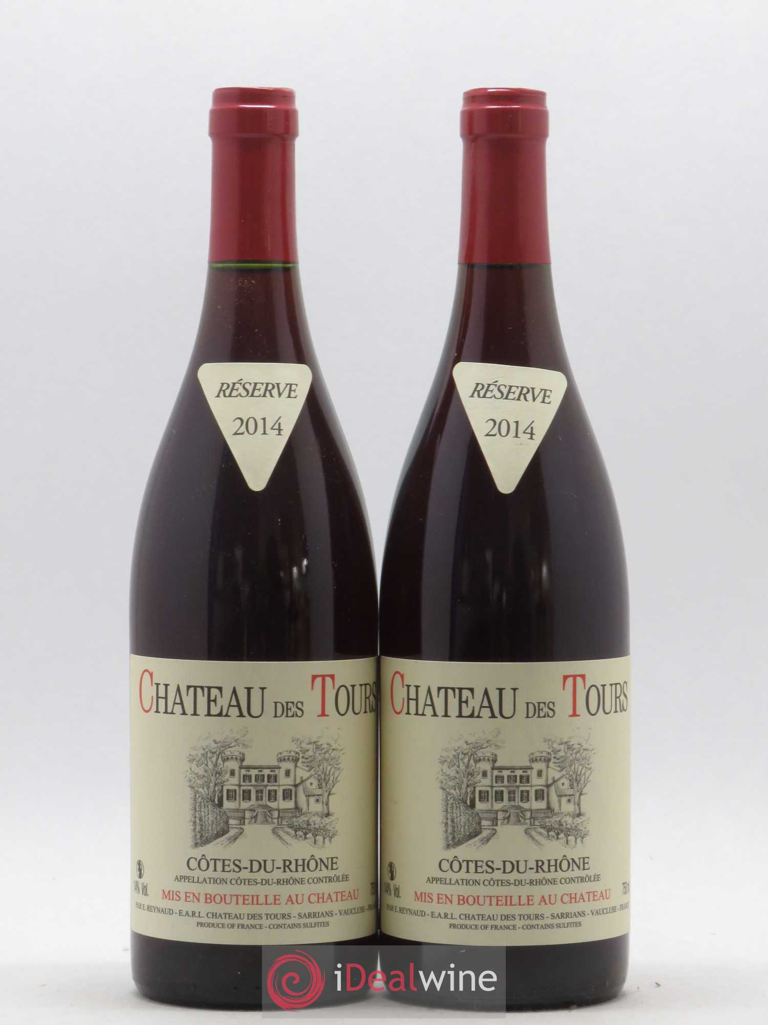 Côtes-du-Rhône Château des Tours Emmanuel Reynaud 2014 - Lot de 2 bouteilles - 0