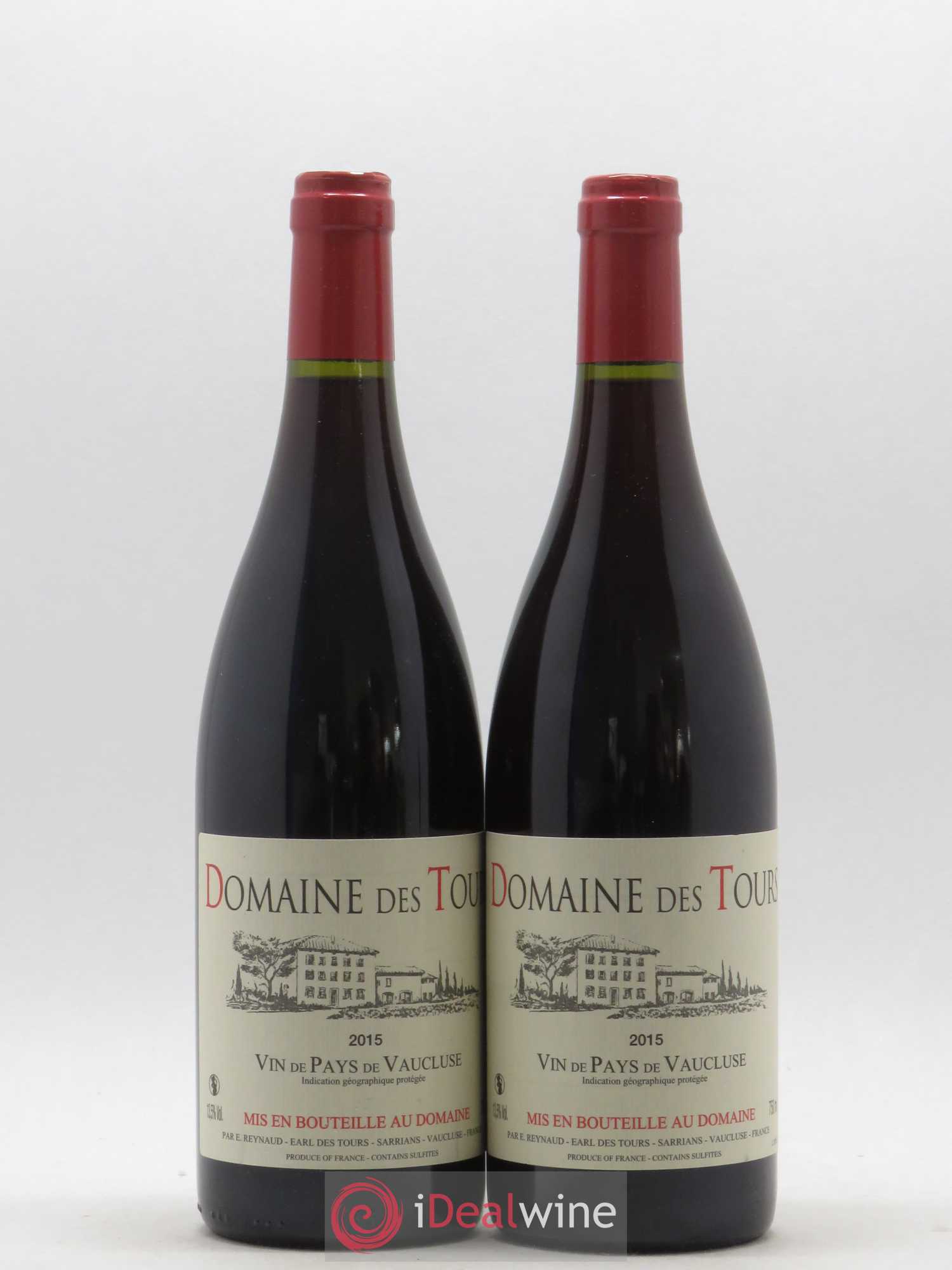 Vaucluse (Vin de Pays de Vaucluse) Domaine des Tours Emmanuel Reynaud 2015 - Lot de 2 bouteilles - 0