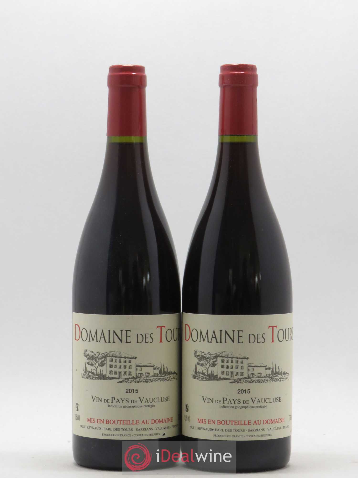 Vaucluse (Vin de Pays de Vaucluse) Domaine des Tours Emmanuel Reynaud 2015 - Lot de 2 bouteilles - 0