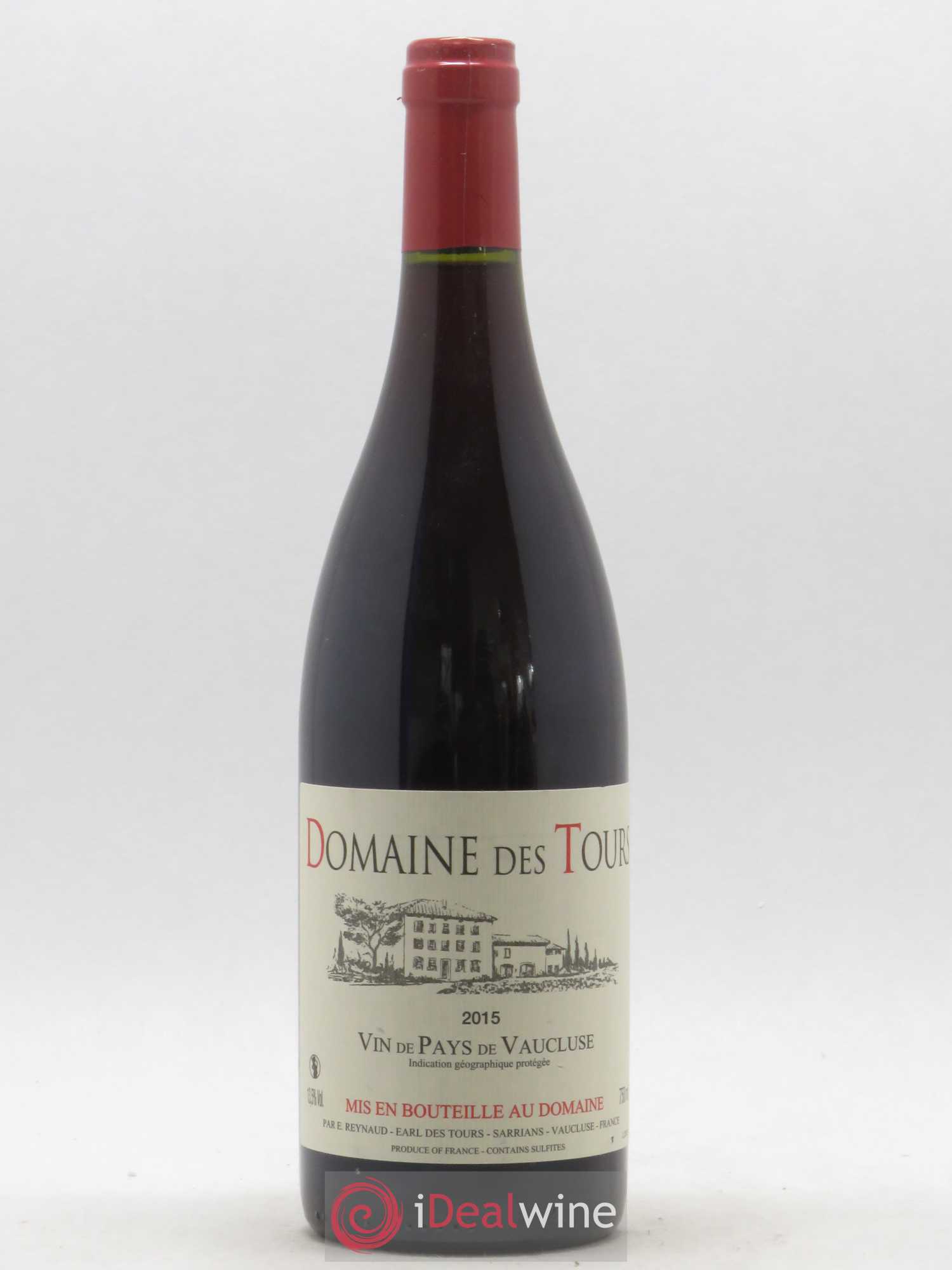 Vaucluse (Vin de Pays de Vaucluse) Domaine des Tours Emmanuel Reynaud 2015 - Lot de 1 bouteille - 0