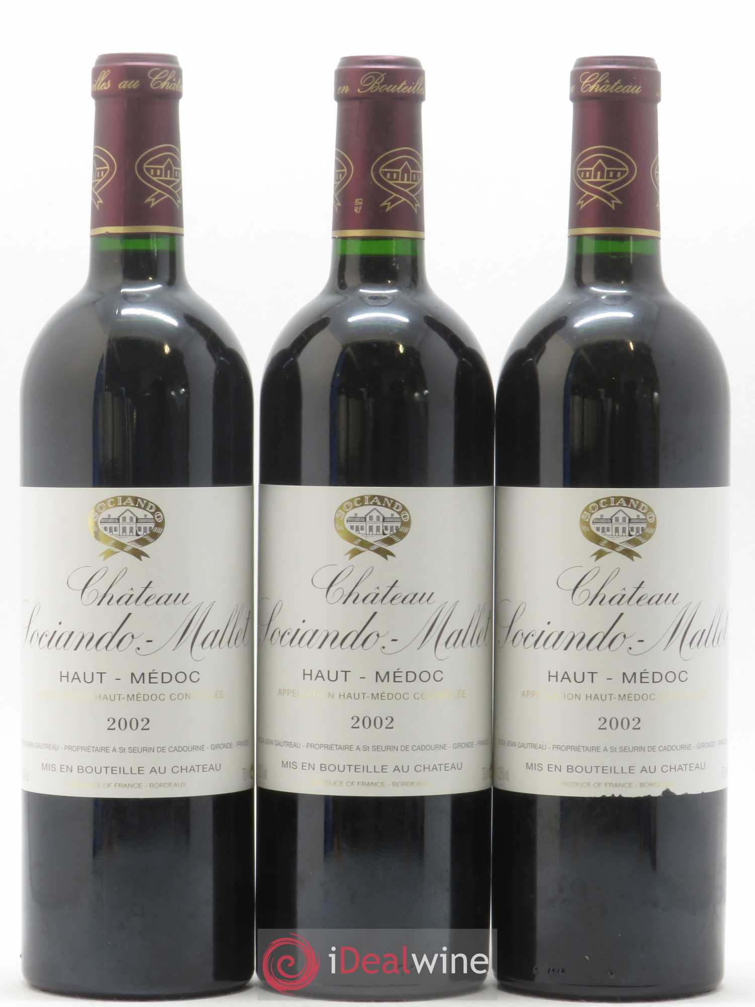 Château Sociando Mallet 2002 - Lot de 12 bouteilles - 4
