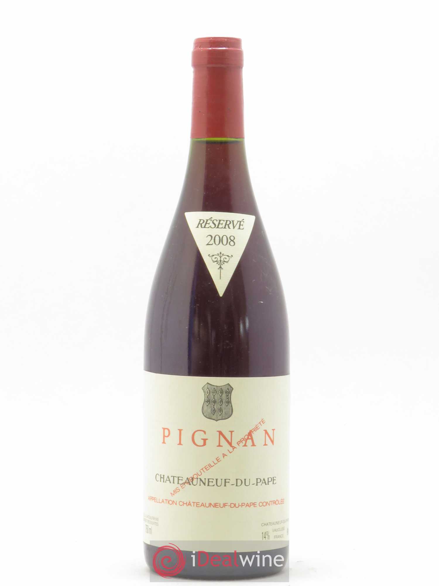 Châteauneuf-du-Pape Pignan Emmanuel Reynaud 2008 - Lot de 1 bouteille - 0