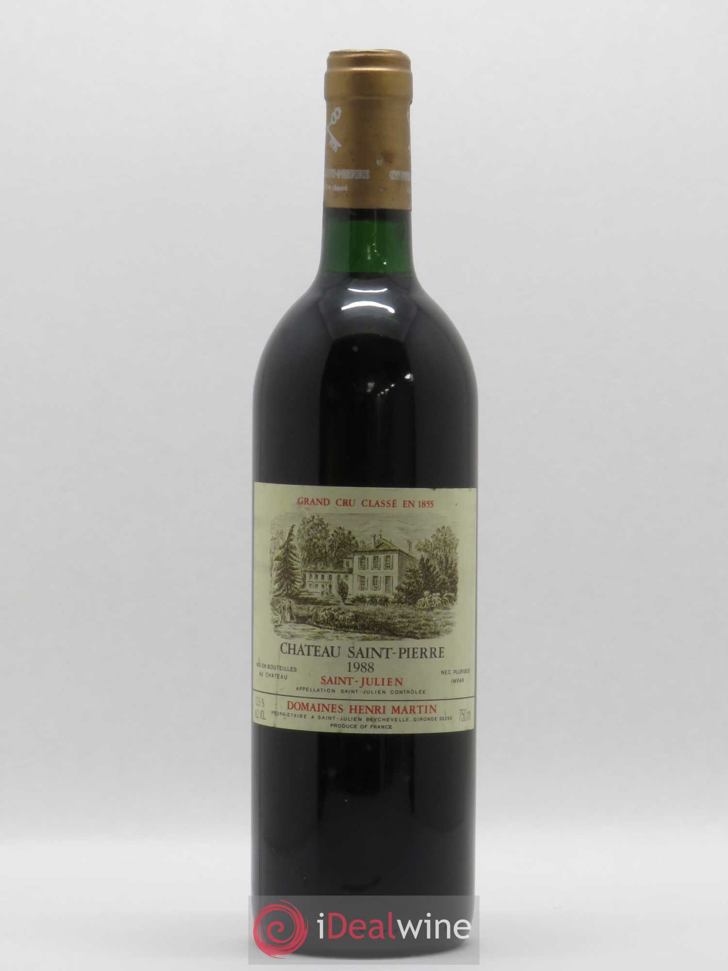 Château Saint-Pierre 4ème Grand Cru Classé 1988 - Lot de 1 bouteille - 0