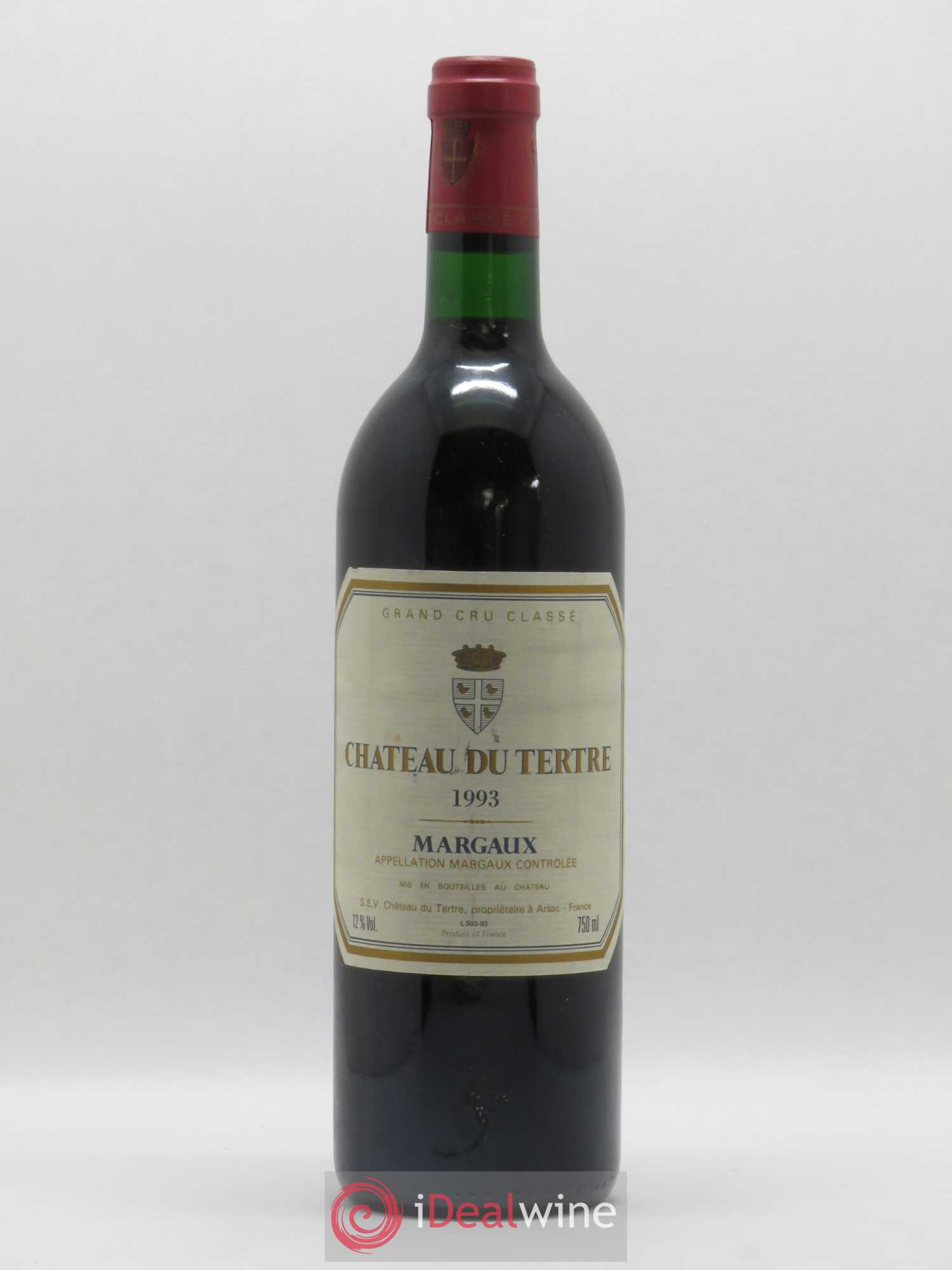 Château du Tertre 5ème Grand Cru Classé 1993 - Lot de 1 bouteille - 0