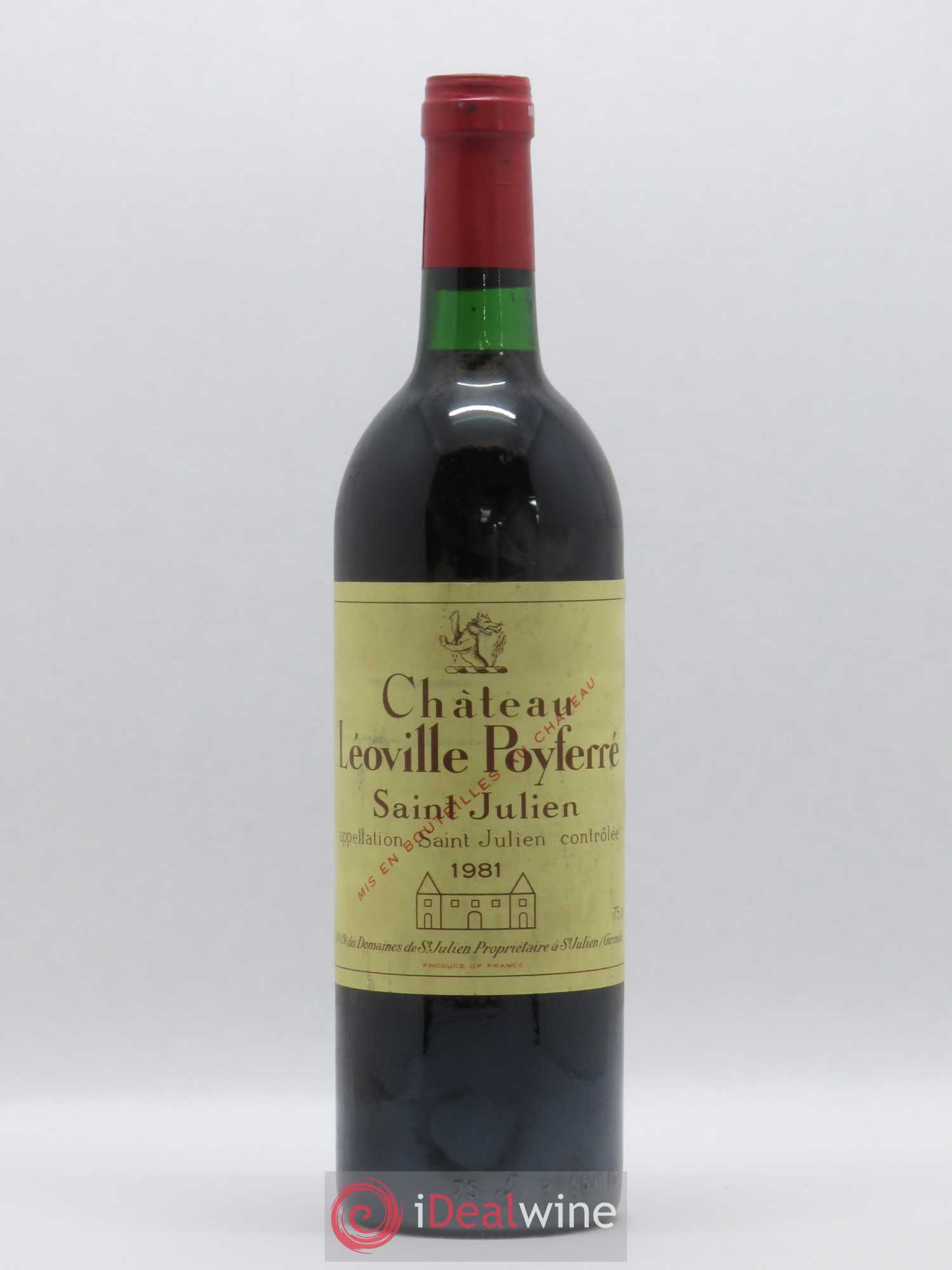 Château Léoville Poyferré 2ème Grand Cru Classé 1981 - Lot de 1 bouteille - 0