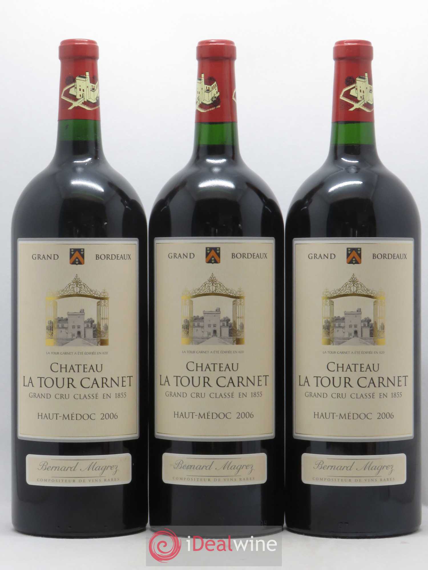 Château la Tour Carnet 4ème Grand Cru Classé 2006 - Lot de 6 magnums - 1
