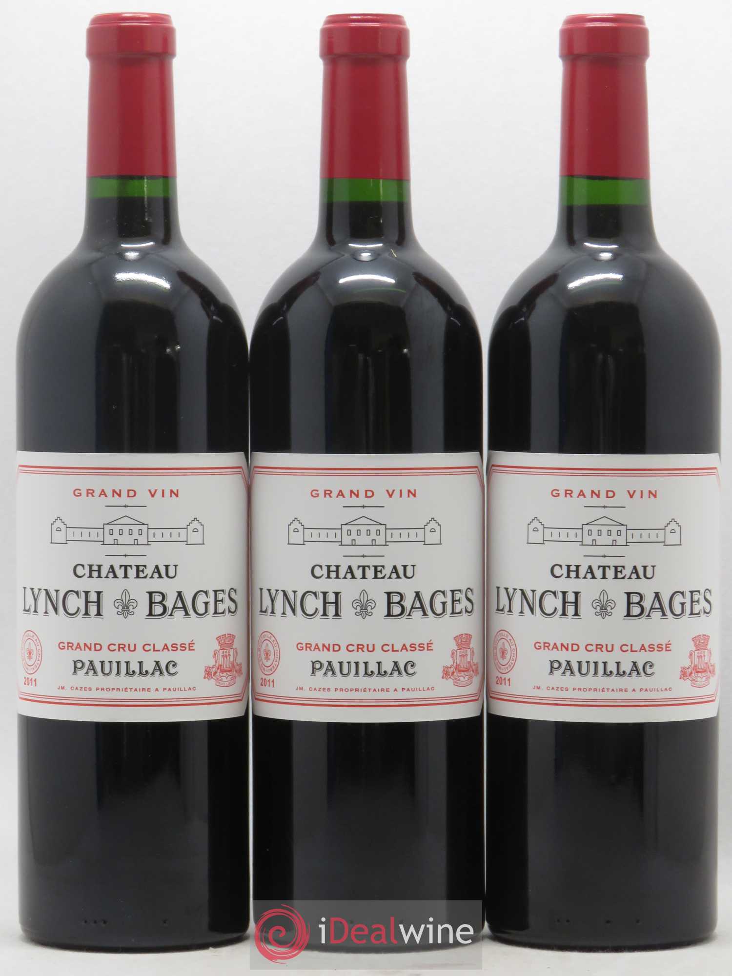 Château Lynch Bages 5ème Grand Cru Classé 2011 - Lot de 3 bouteilles - 0