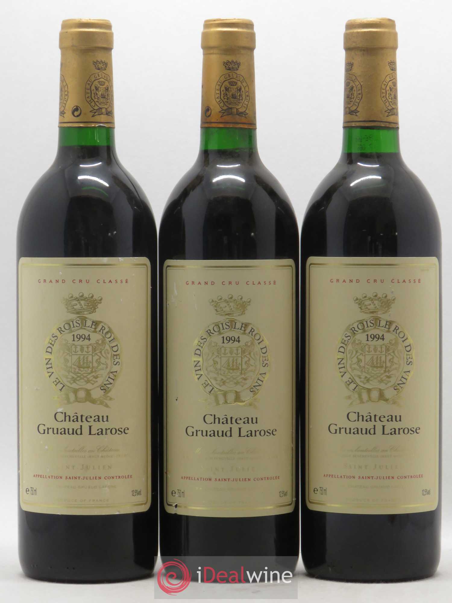 Château Gruaud Larose 2ème Grand Cru Classé 1994 - Lot de 3 bouteilles - 0