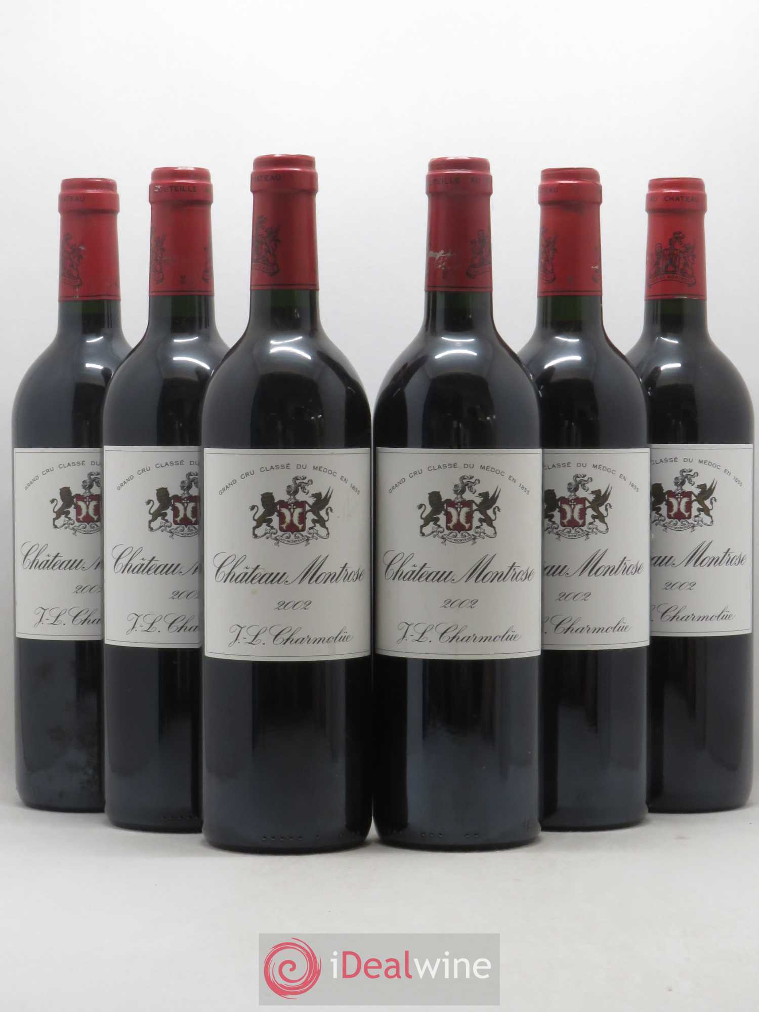 Château Montrose 2ème Grand Cru Classé 2002 - Lot de 6 bouteilles - 0