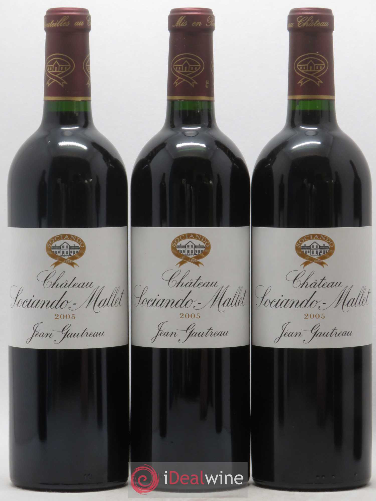 Château Sociando Mallet 2005 - Lot de 6 bouteilles - 1