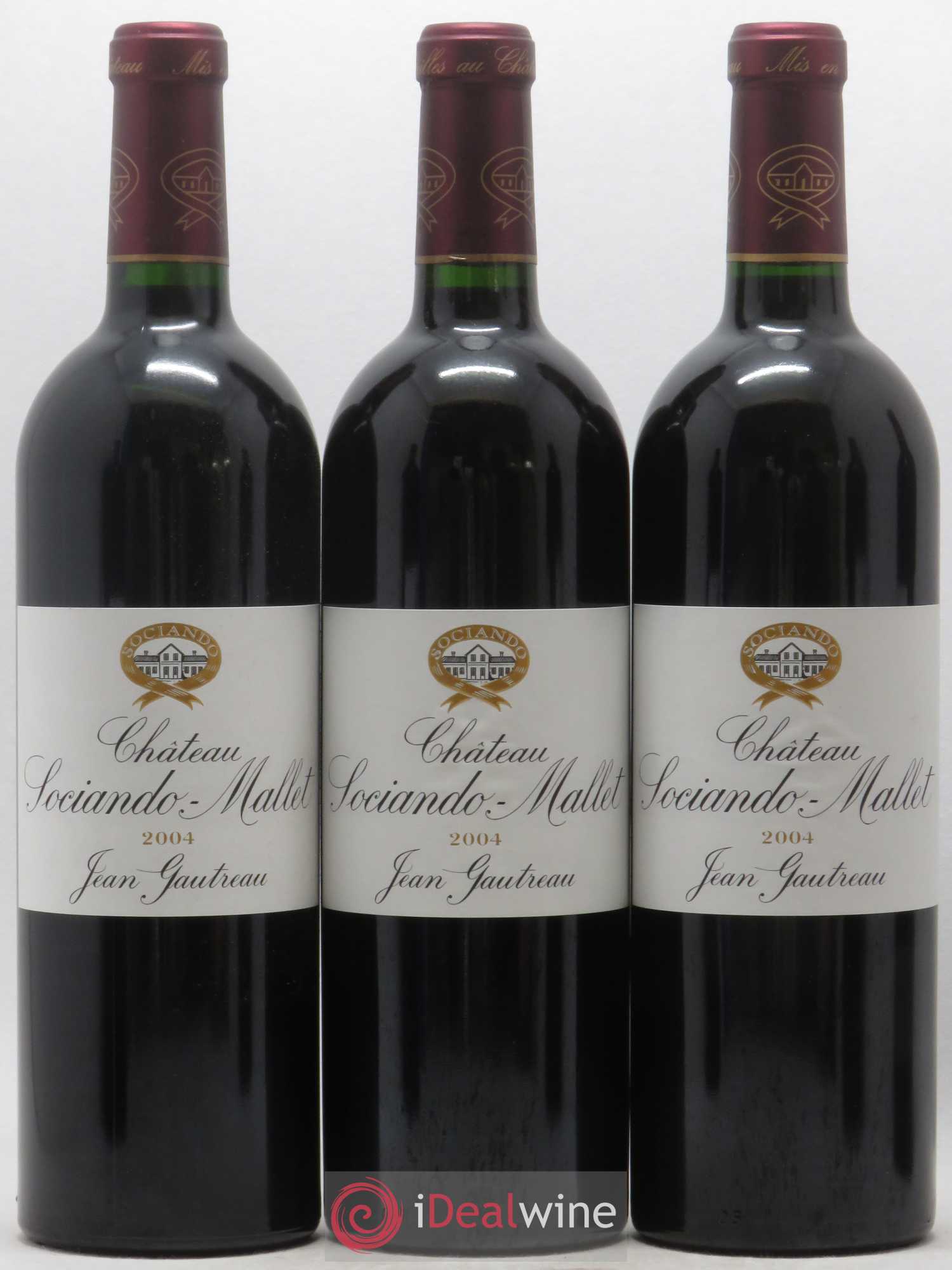 Château Sociando Mallet 2004 - Lot de 6 bouteilles - 1