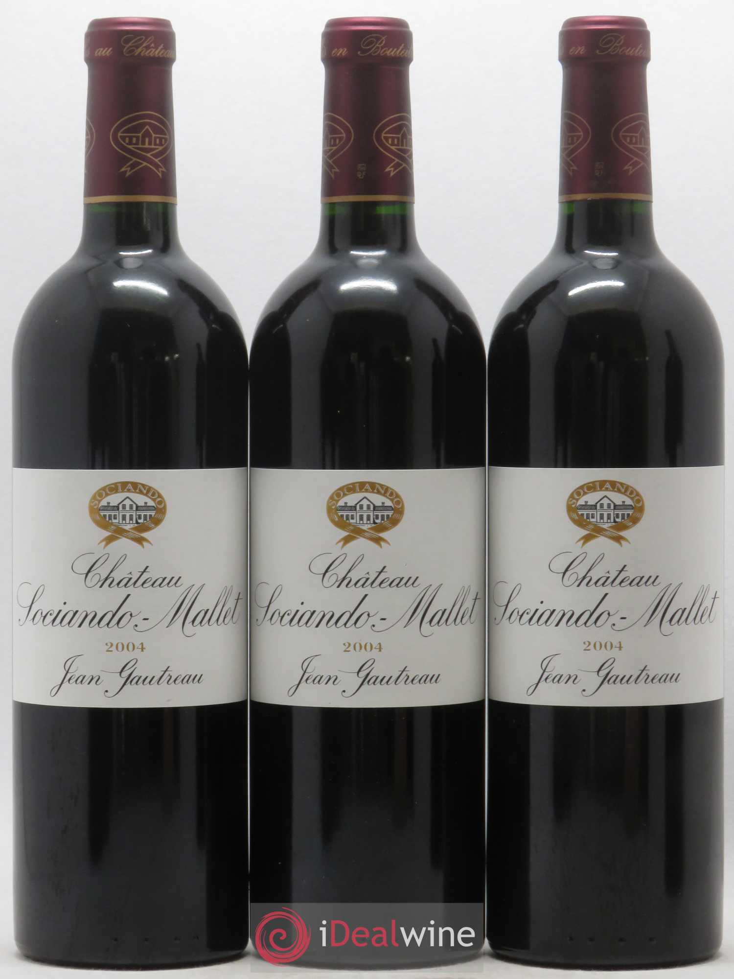 Château Sociando Mallet 2004 - Lot de 6 bouteilles - 2