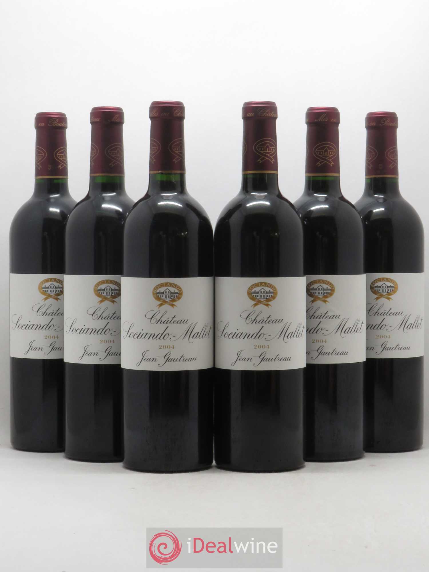 Château Sociando Mallet 2004 - Lot de 6 bouteilles - 0