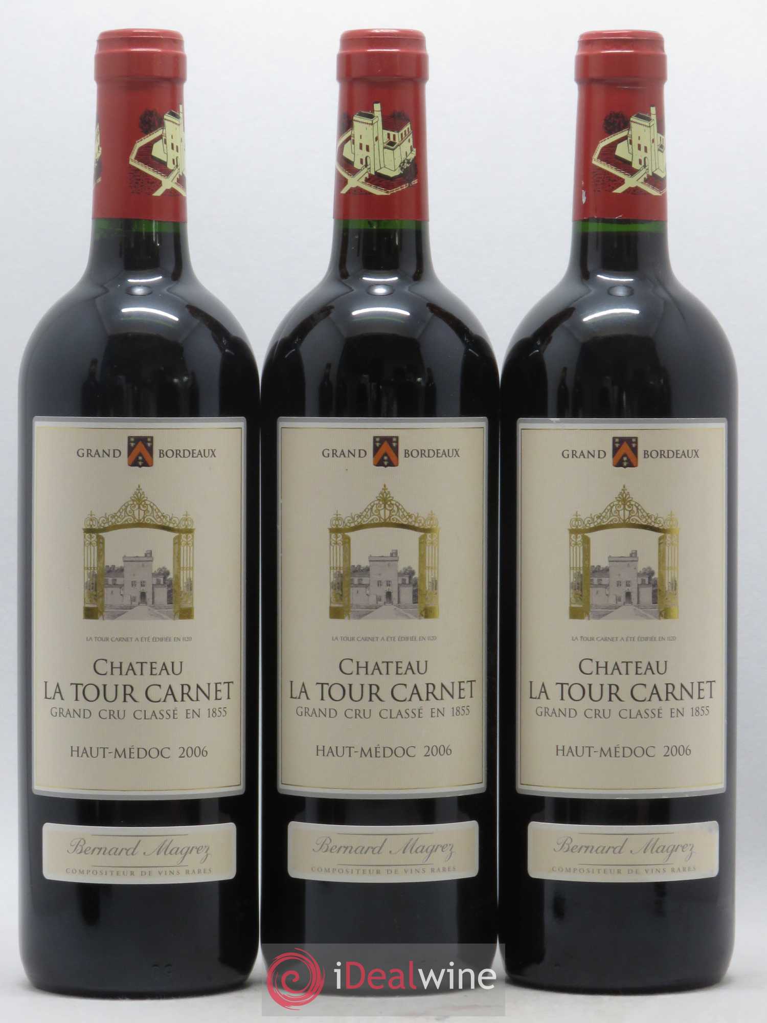 Château la Tour Carnet 4ème Grand Cru Classé 2006 - Lot de 6 bouteilles - 2