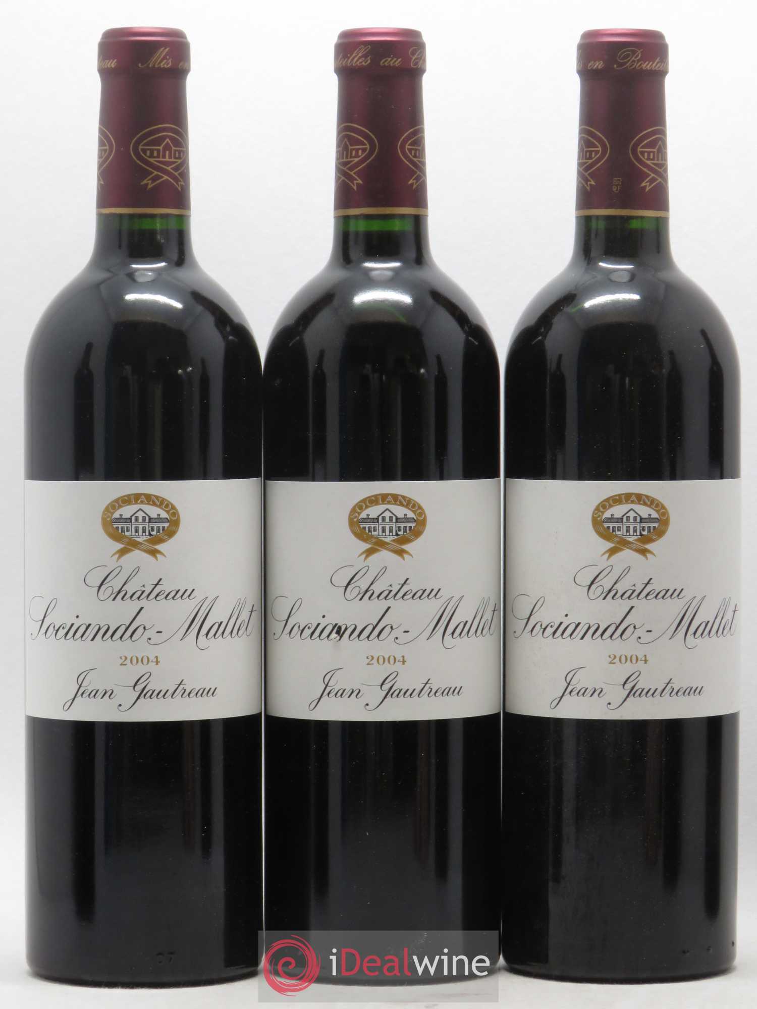 Château Sociando Mallet 2004 - Lot de 6 bouteilles - 1