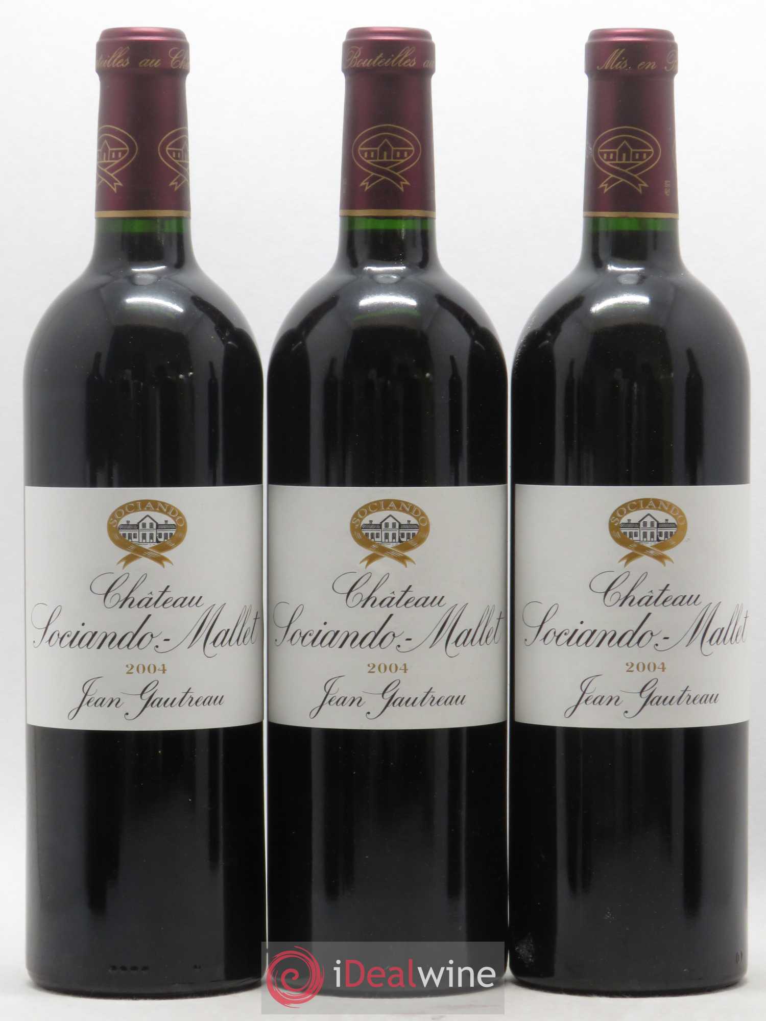 Château Sociando Mallet 2004 - Lot de 6 bouteilles - 2
