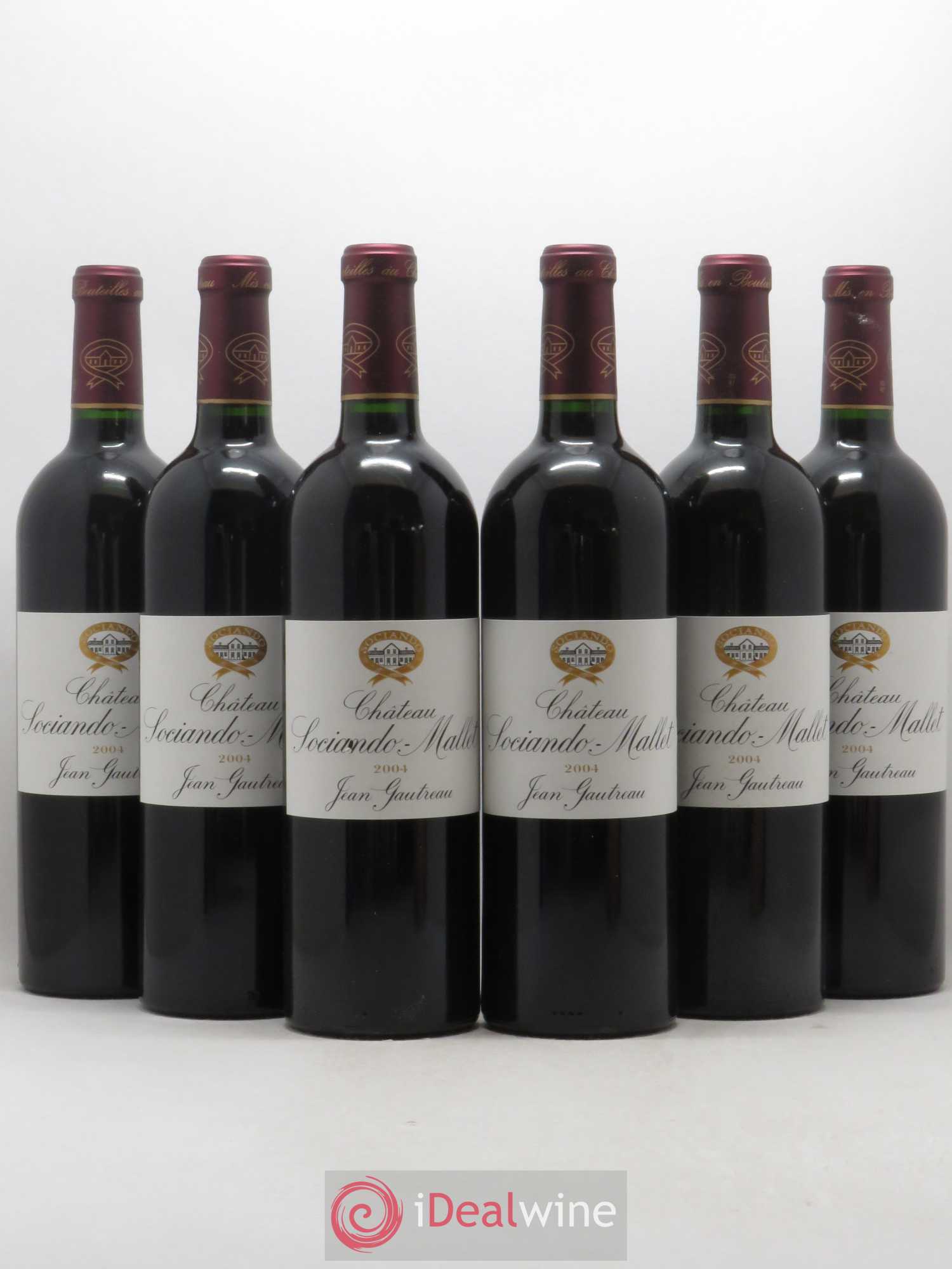 Château Sociando Mallet 2004 - Lot de 6 bouteilles - 0