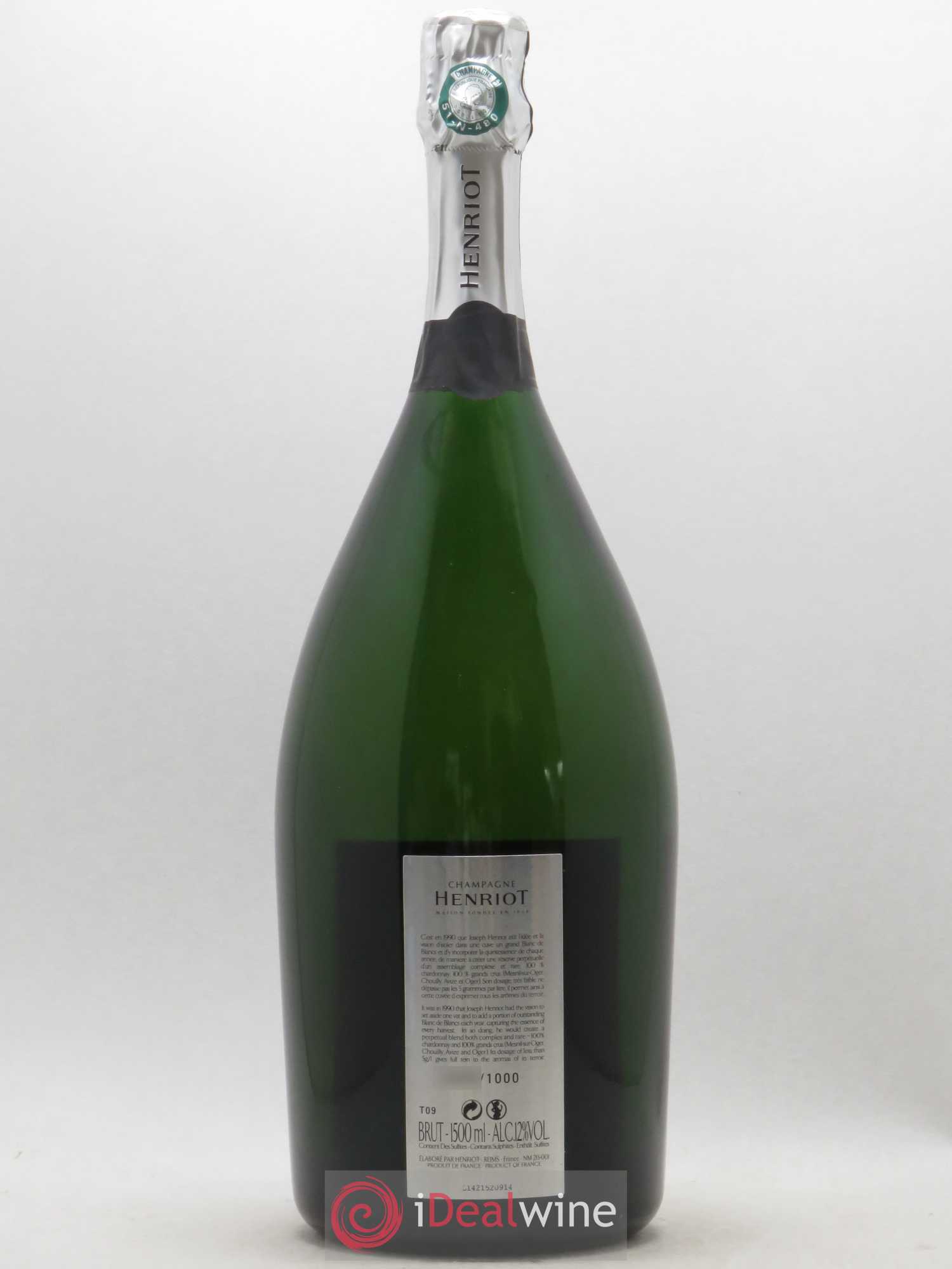 Brut Millésimé Henriot - Posten von 1 Magnum - 1