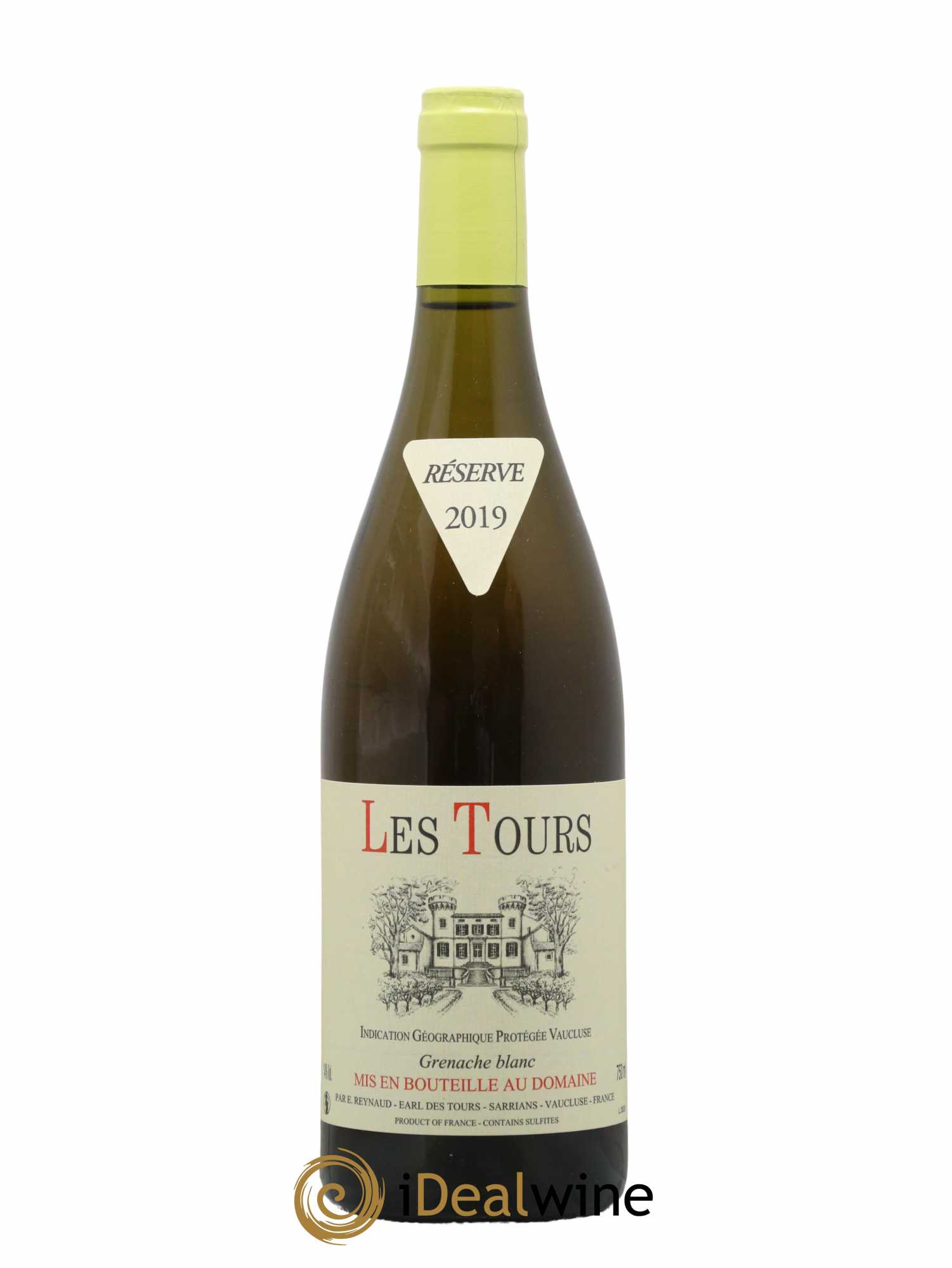 Vaucluse (Vin de Pays de Vaucluse) Les Tours Grenache Blanc Emmanuel Reynaud 2019 - Lot de 1 bouteille - 0