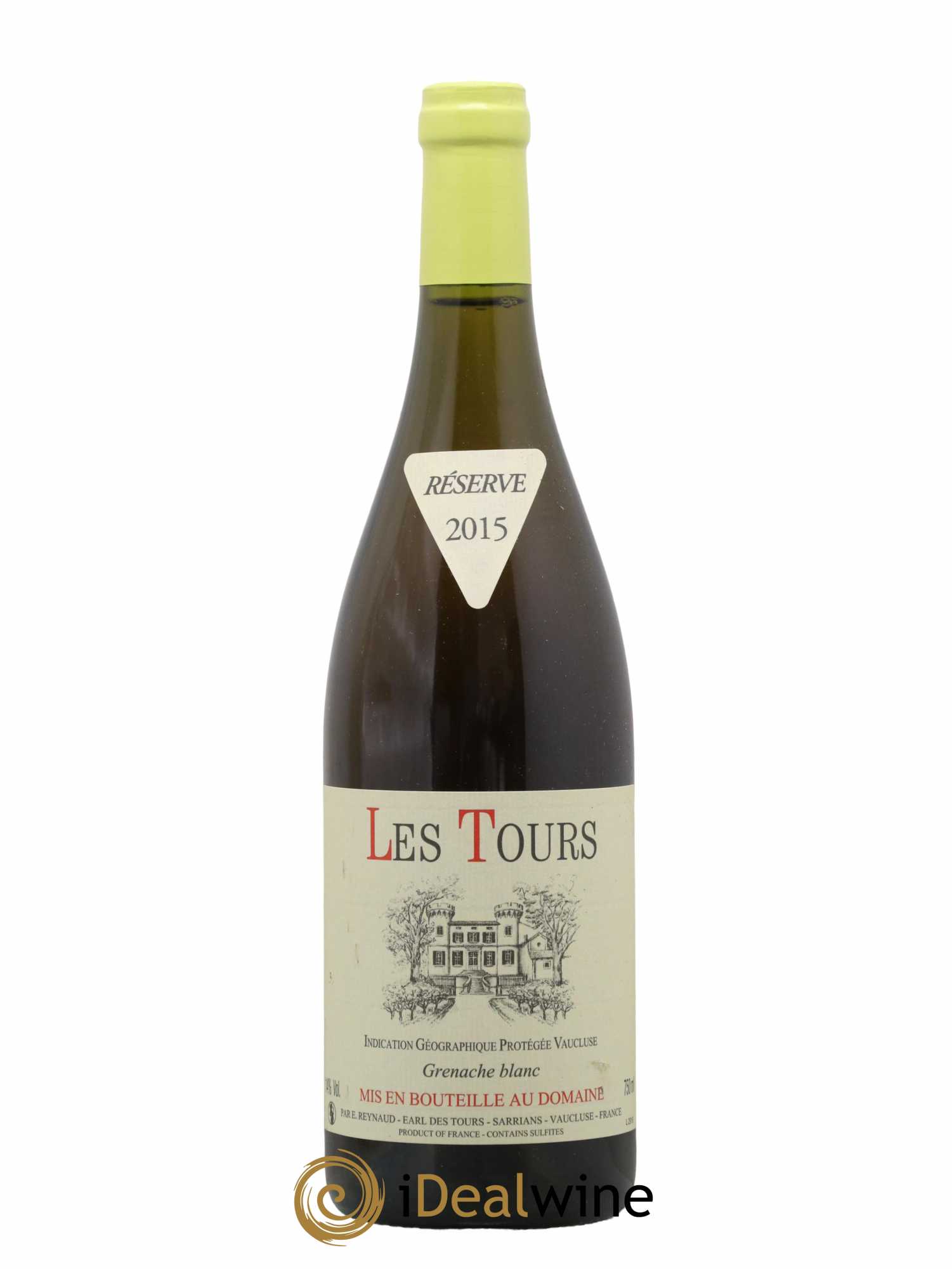 Vaucluse (Vin de Pays de Vaucluse) Les Tours Grenache Blanc Emmanuel Reynaud 2015 - Lot de 1 bouteille - 0