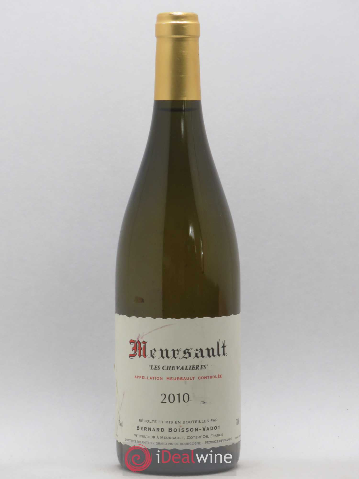 Meursault Les Chevalières Boisson-Vadot (Domaine) 2010 - Lot de 1 bouteille - 0