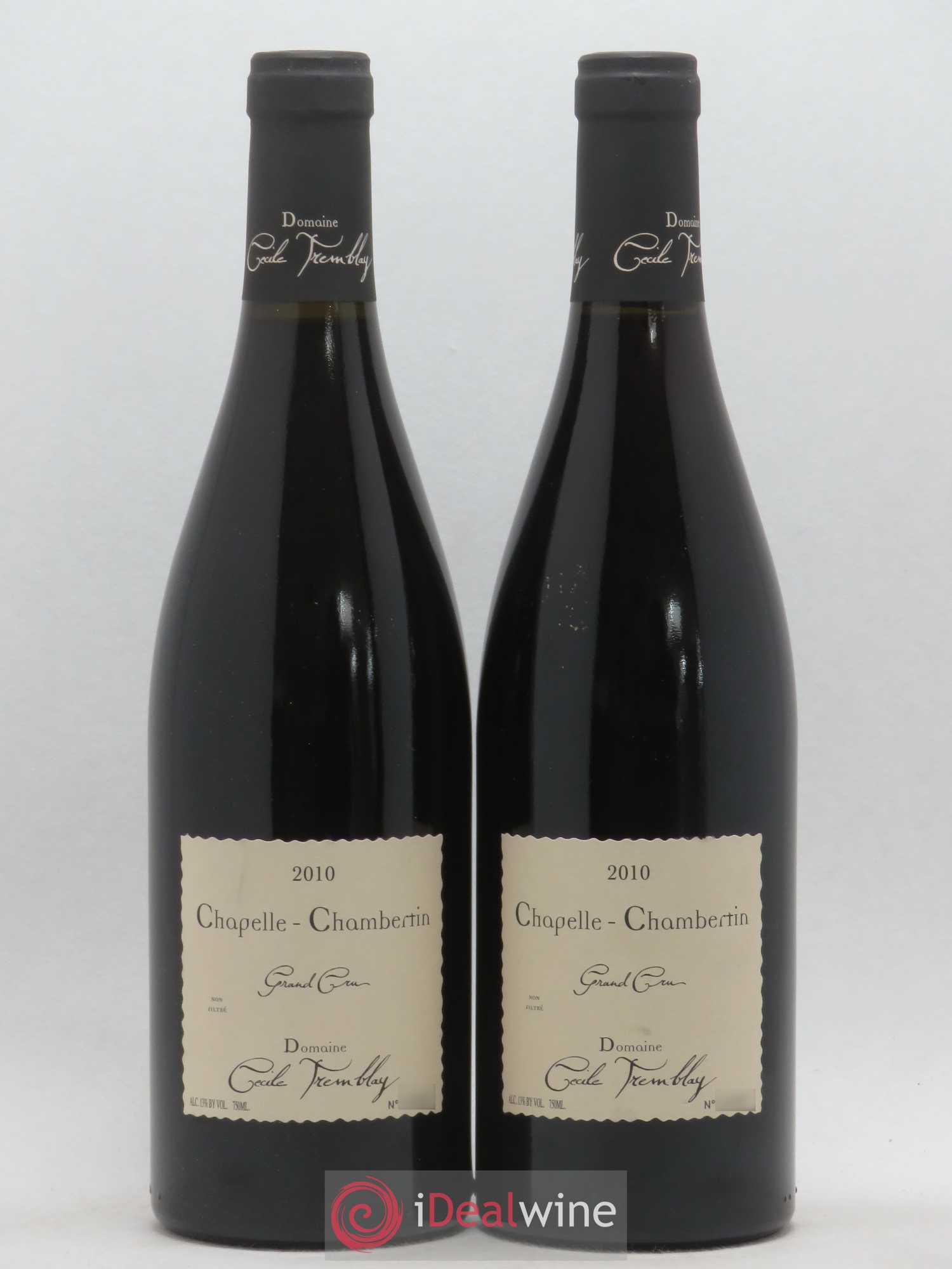 Chapelle-Chambertin Grand Cru Cécile Tremblay 2010 - Lot de 2 bouteilles - 0
