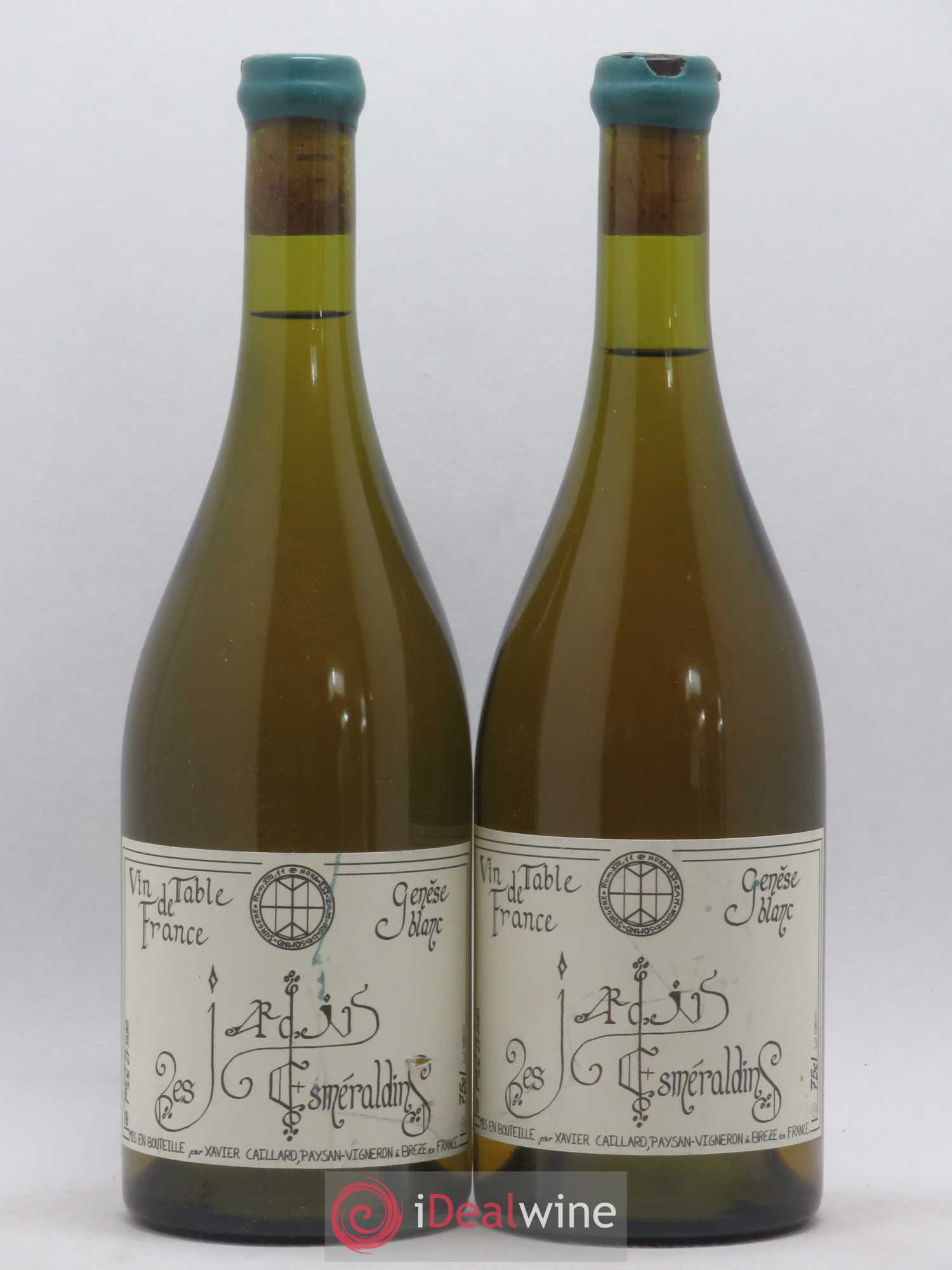 Vin de France Génèse Xavier Caillard - Les Jardins Esmeraldins (sans prix de réserve) 2000 - Lot de 2 bouteilles - 0