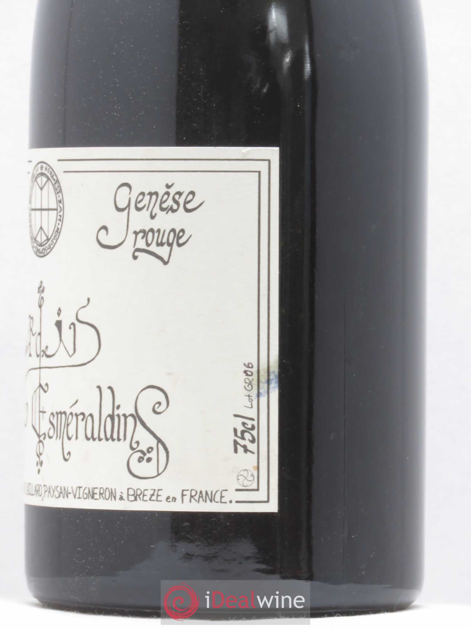 Vin de France Génèse Xavier Caillard - Les Jardins Esmeraldins 2006 - Lot de 1 bouteille - 1