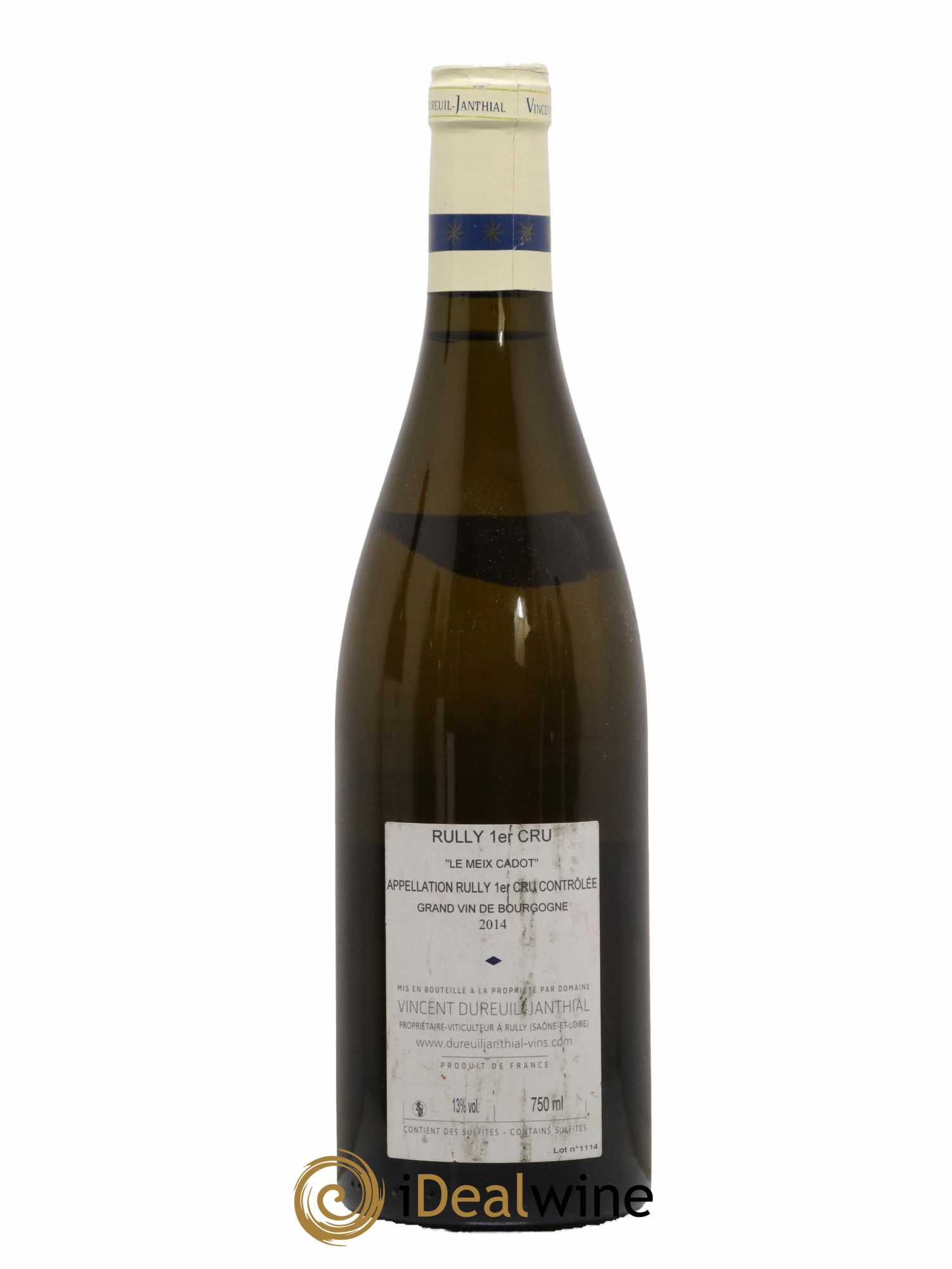 Rully 1er Cru Le Meix Cadot Vieilles Vignes Vincent Dureuil-Janthial 2014 - Posten von 1 Flasche - 1