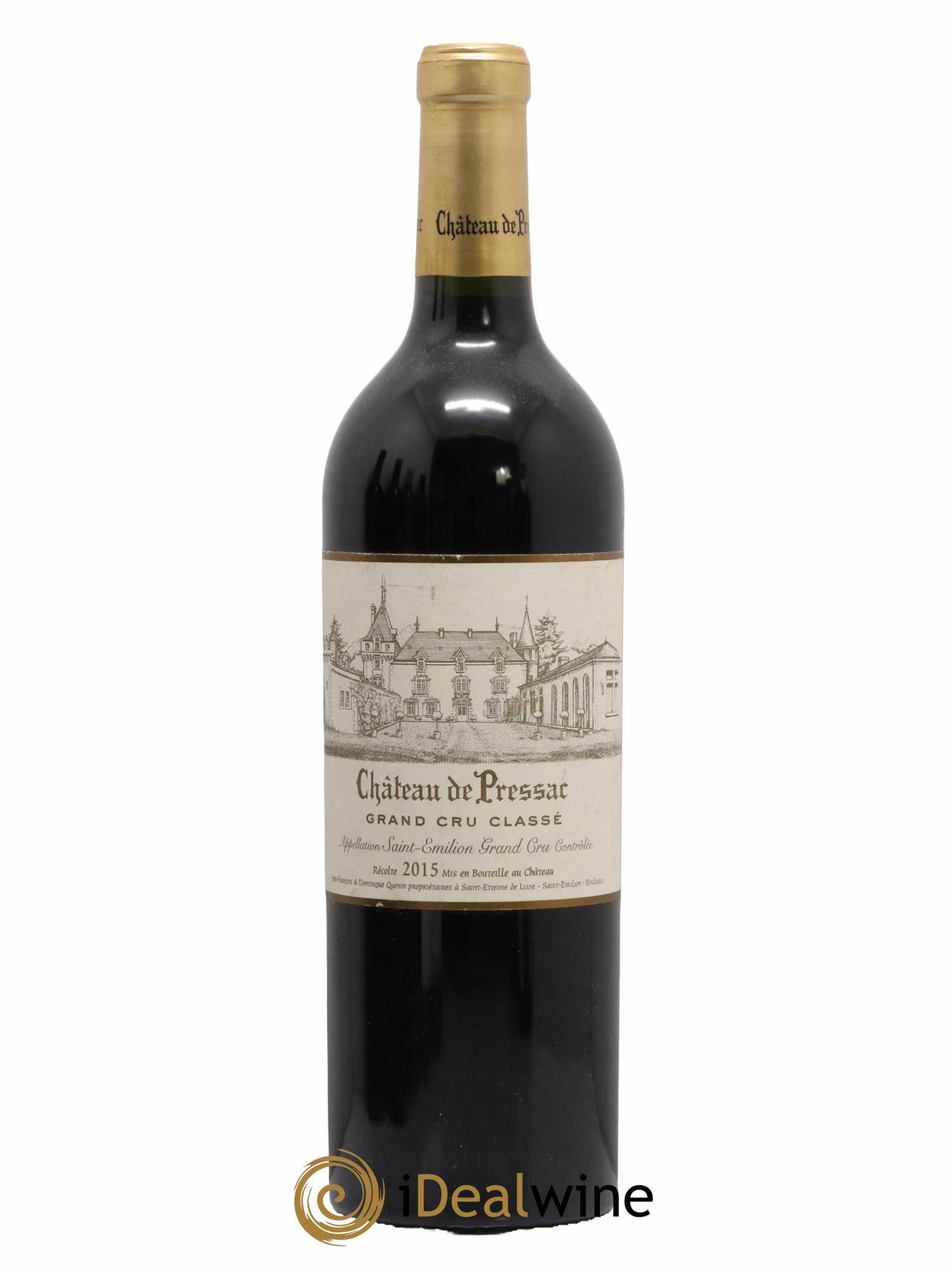 Château de Pressac Grand Cru Classé 2015 - Posten von 1 Flasche - 0