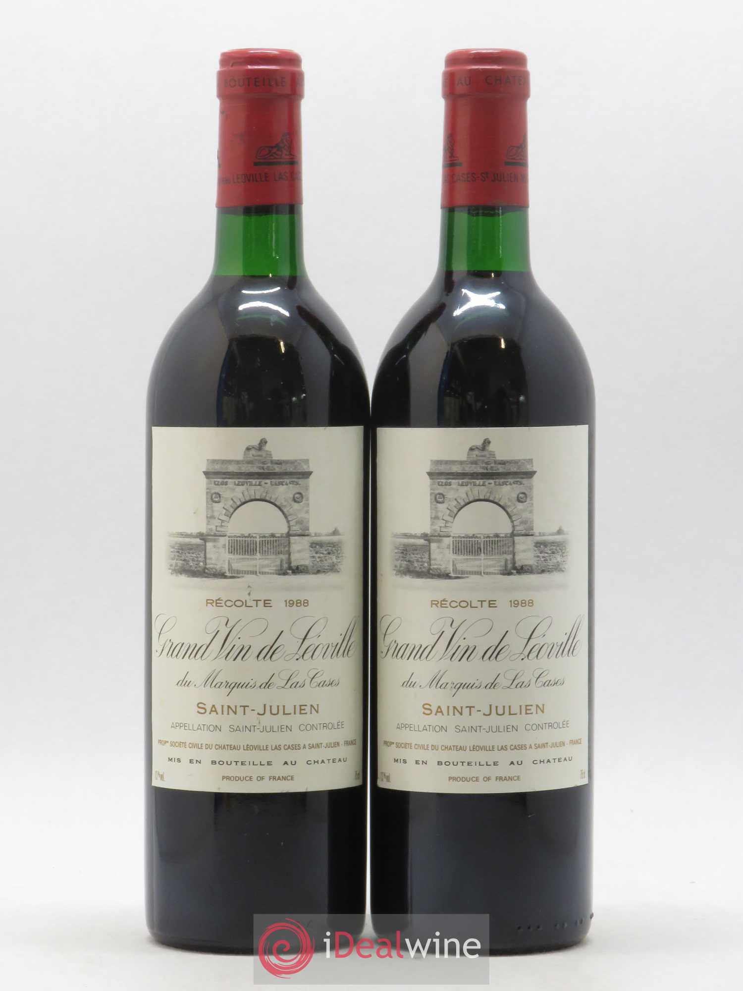 Château Léoville Las Cases 2ème Grand Cru Classé 1988 - Lot de 2 bouteilles - 0