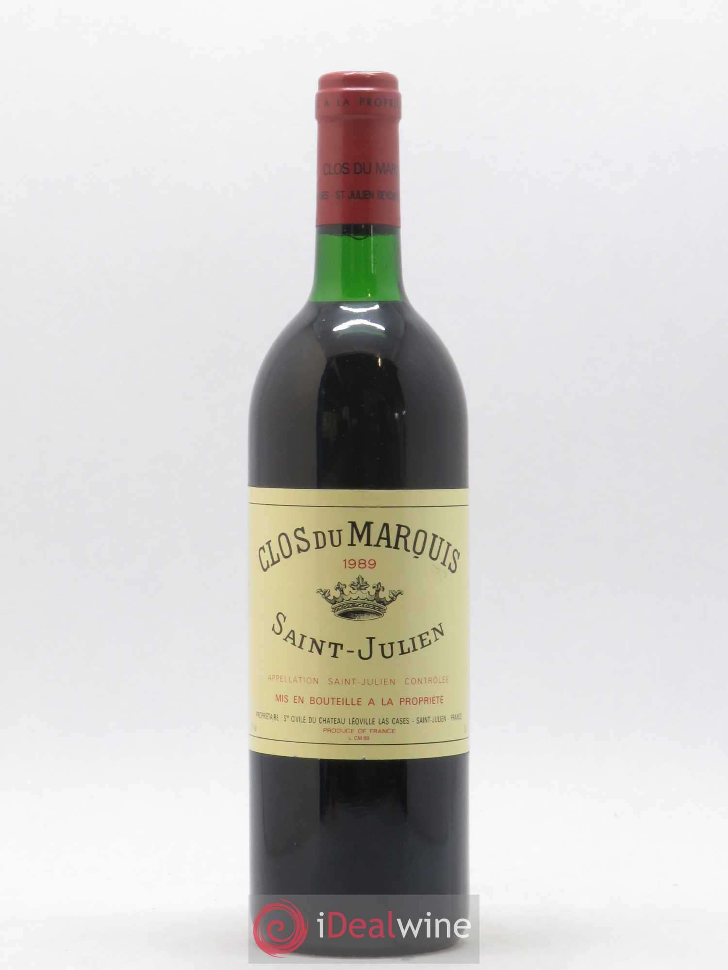 Clos du Marquis 1989 - Lot de 1 bouteille - 0