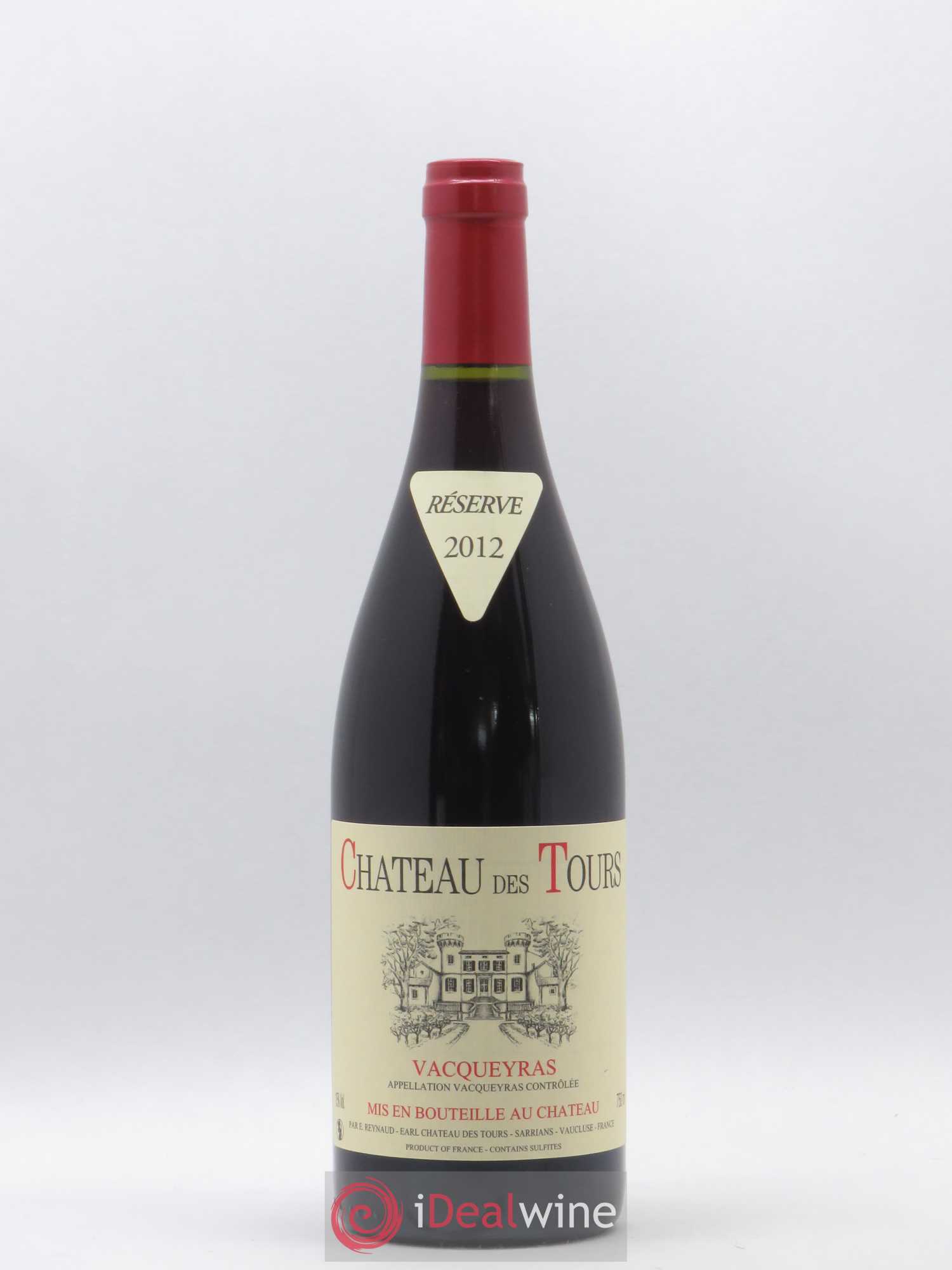 Vacqueyras Château des Tours Emmanuel Reynaud 2012 - Lot de 1 bouteille - 0