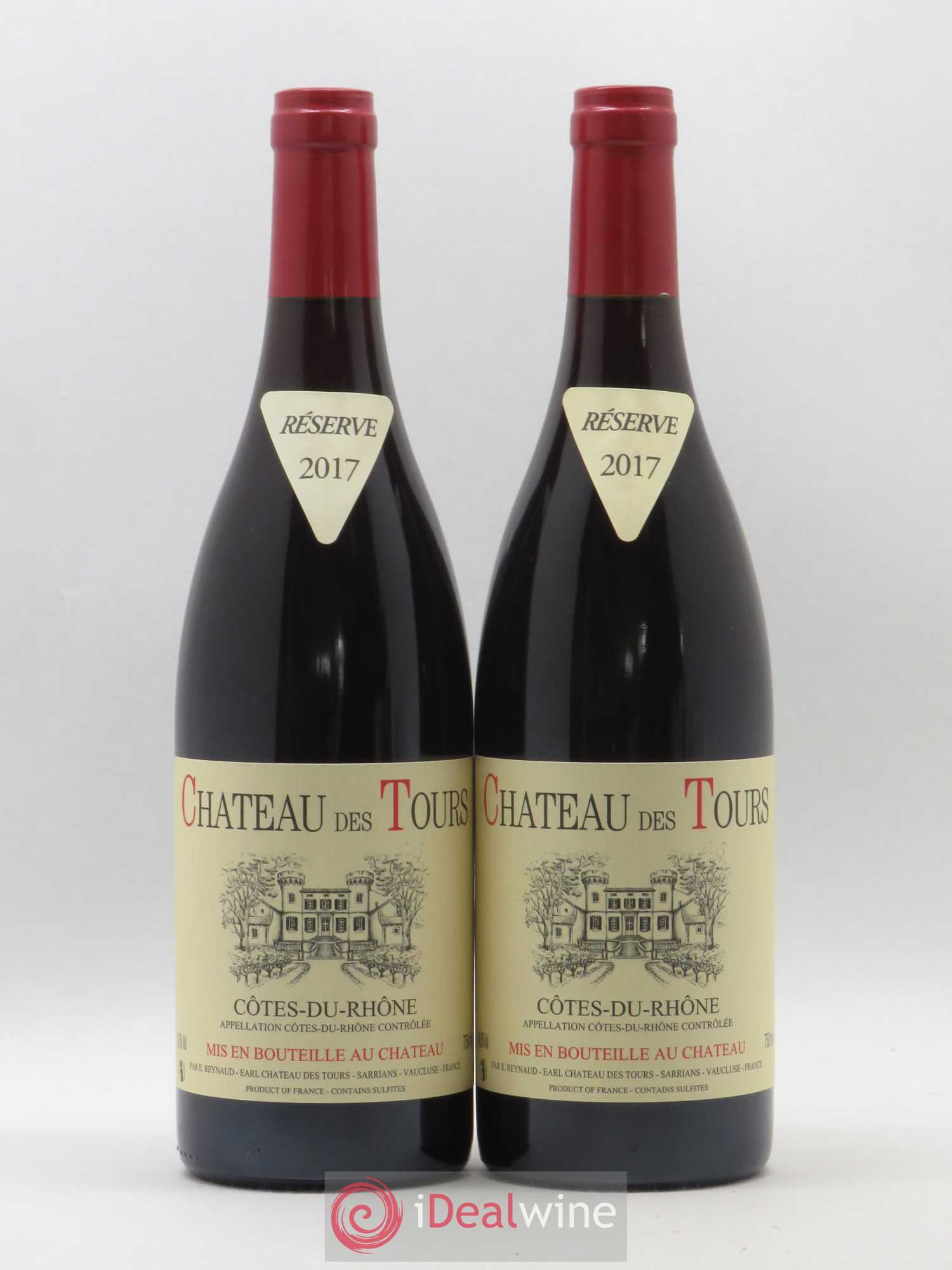 Côtes-du-Rhône Château des Tours Emmanuel Reynaud 2017 - Lot de 2 bouteilles - 0