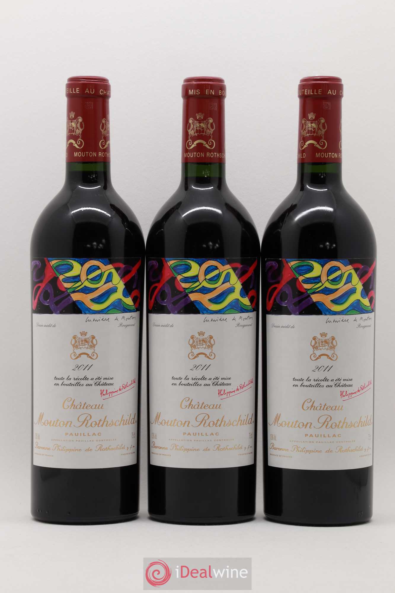 Château Mouton Rothschild 1er Grand Cru Classé 2011 - Lot de 6 bouteilles - 1
