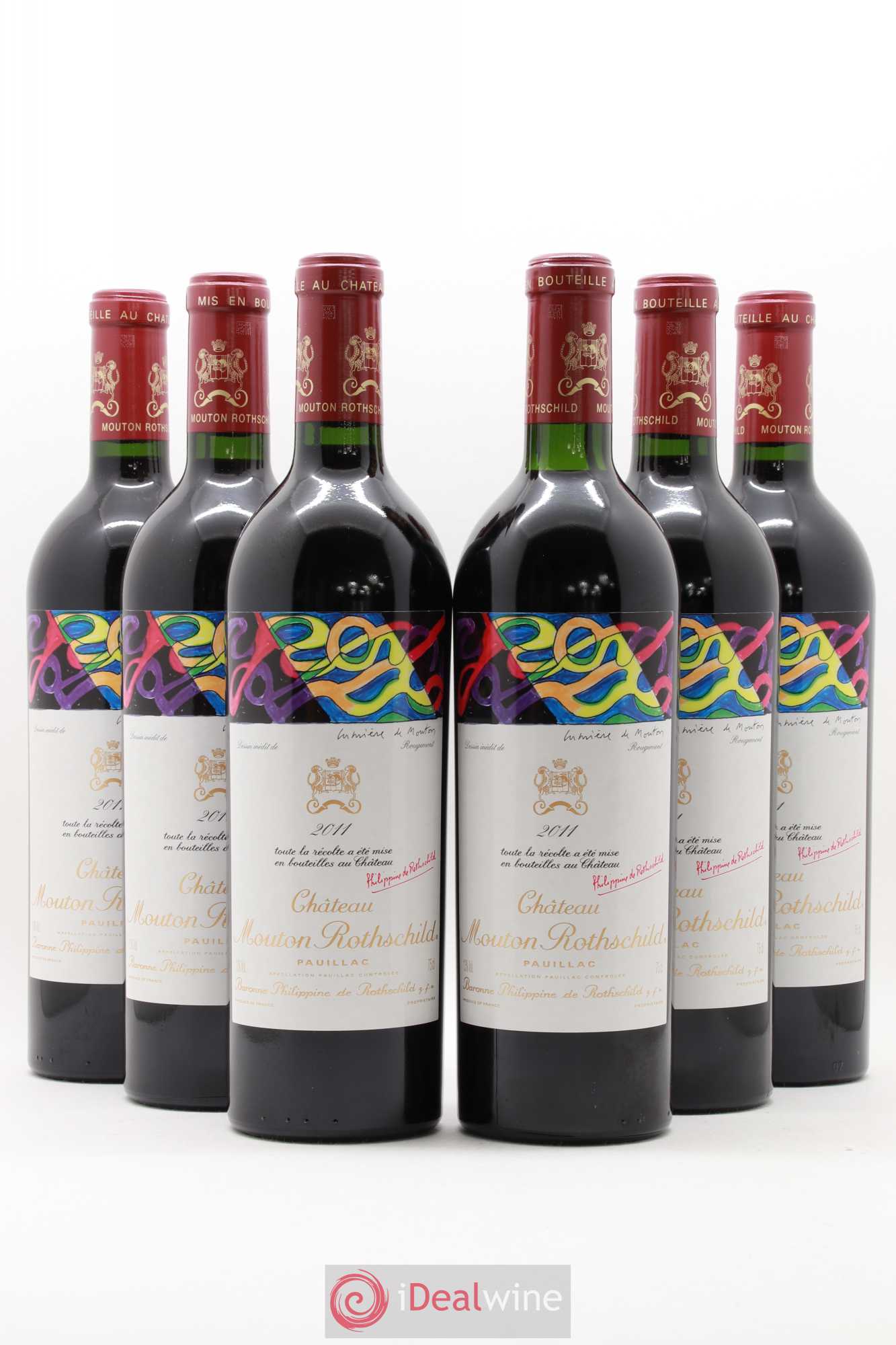 Château Mouton Rothschild 1er Grand Cru Classé 2011 - Lot de 6 bouteilles - 0