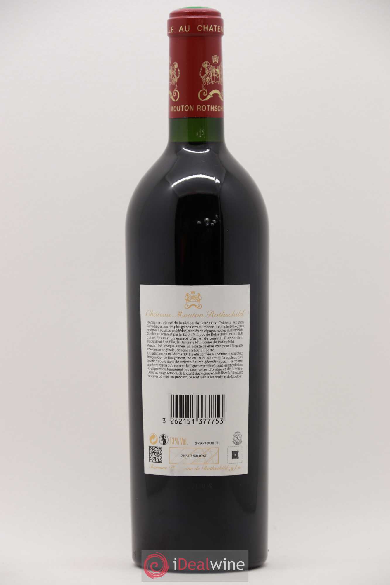 Château Mouton Rothschild 1er Grand Cru Classé 2011 - Lot de 1 bouteille - 1