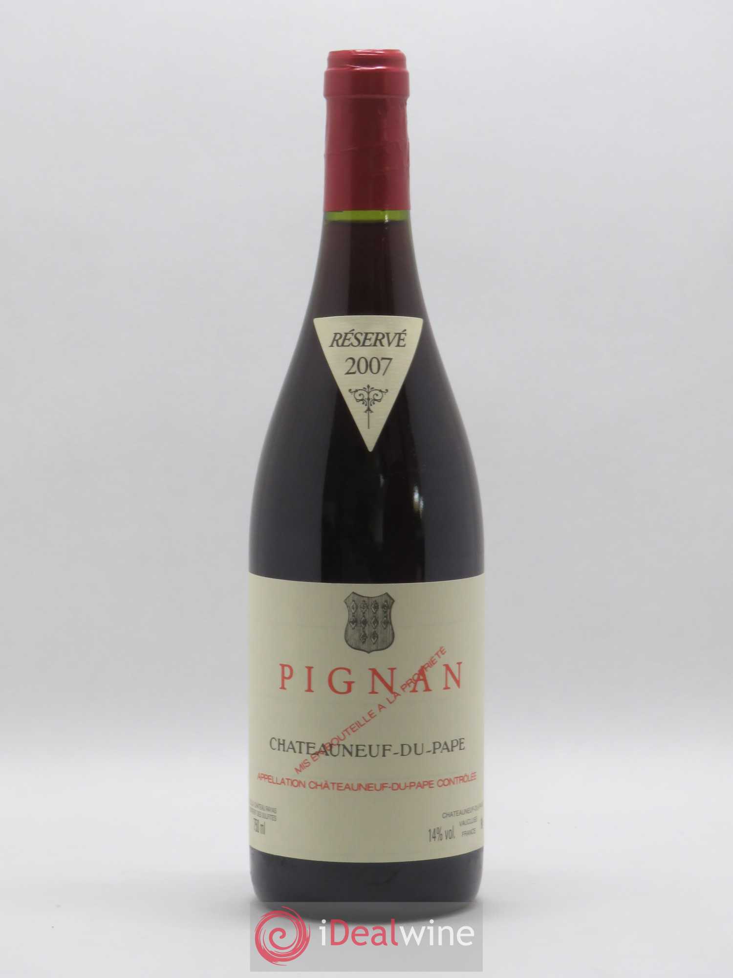Châteauneuf-du-Pape Pignan Emmanuel Reynaud 2007 - Lot de 1 bouteille - 0