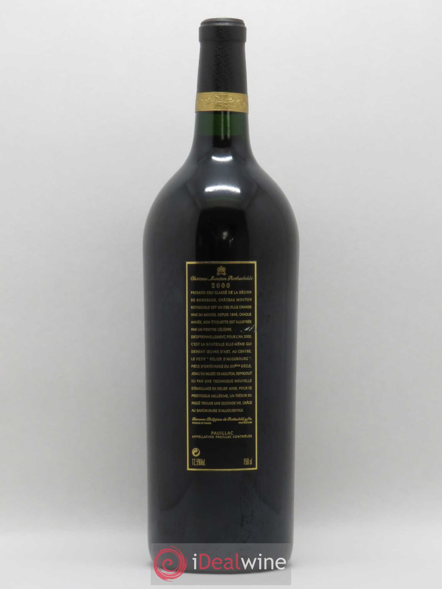 Château Mouton Rothschild 1er Grand Cru Classé 2000 - Lot de 1 magnum - 1