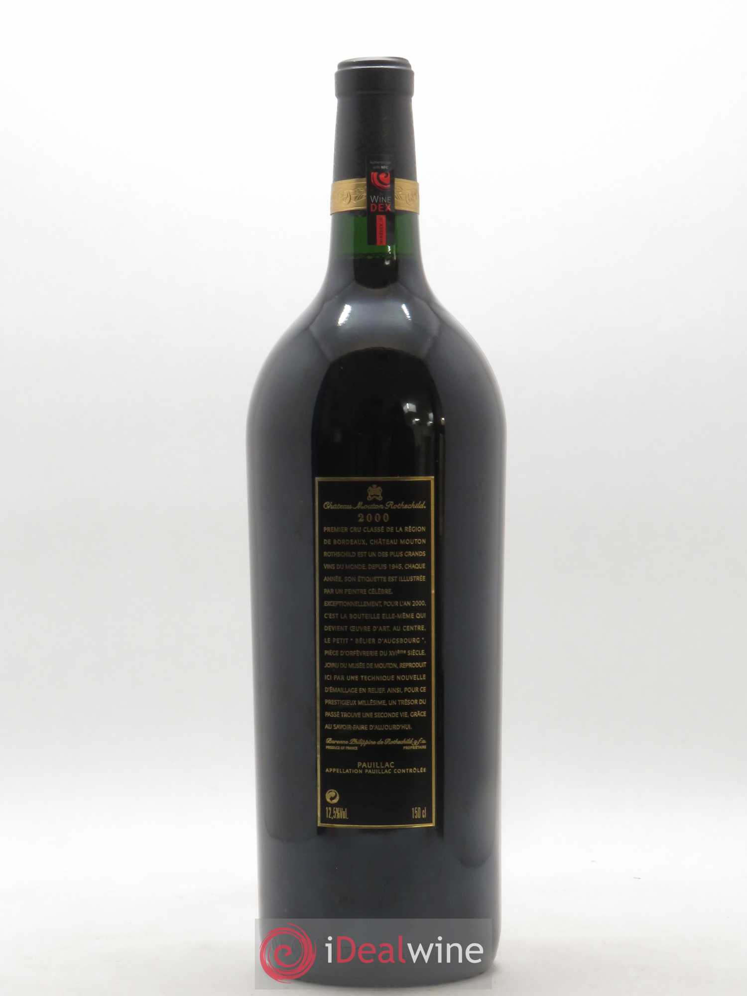 Château Mouton Rothschild 1er Grand Cru Classé 2000 - Lot de 1 magnum - 1