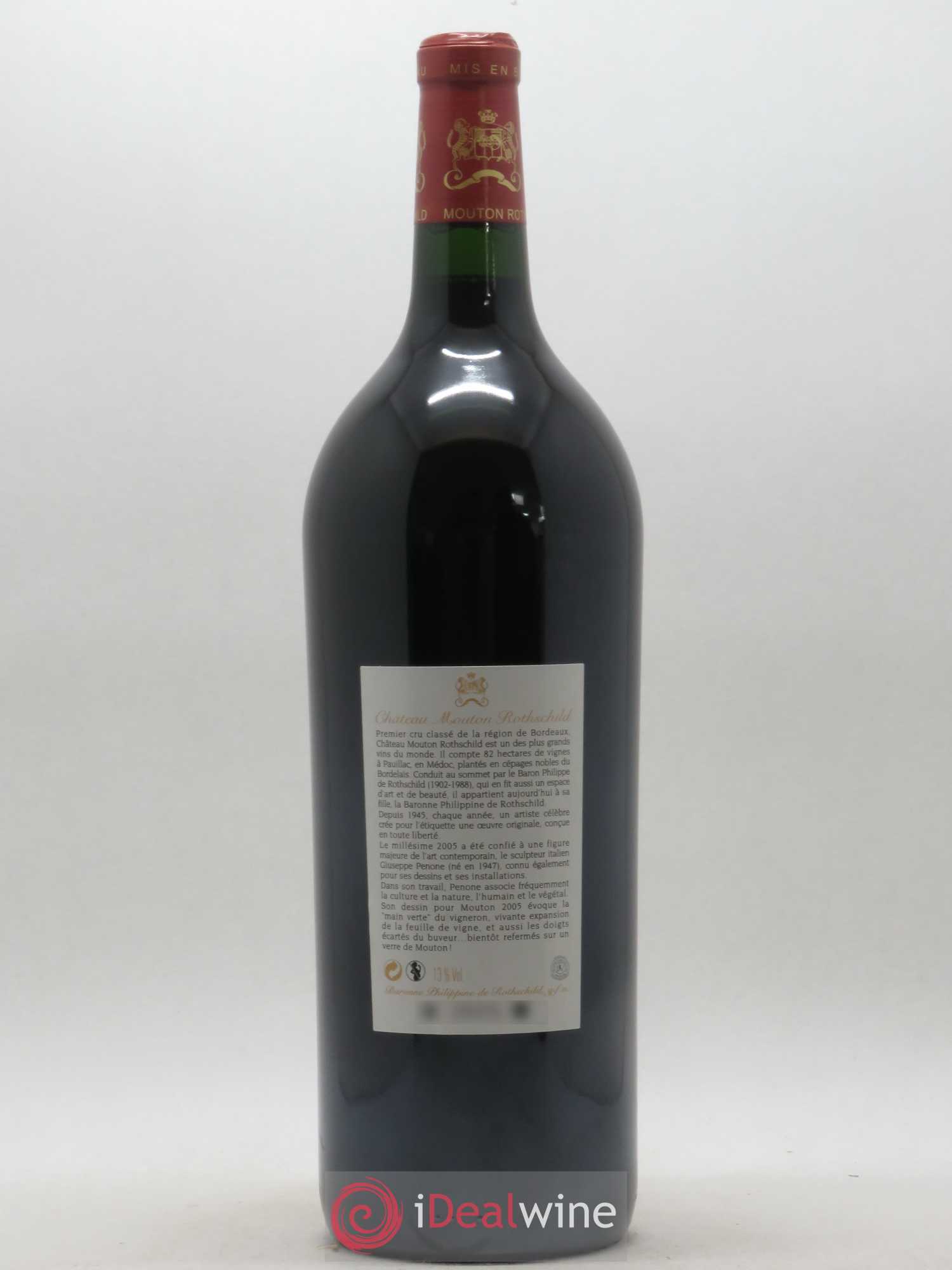 Château Mouton Rothschild 1er Grand Cru Classé 2005 - Lot de 1 magnum - 1