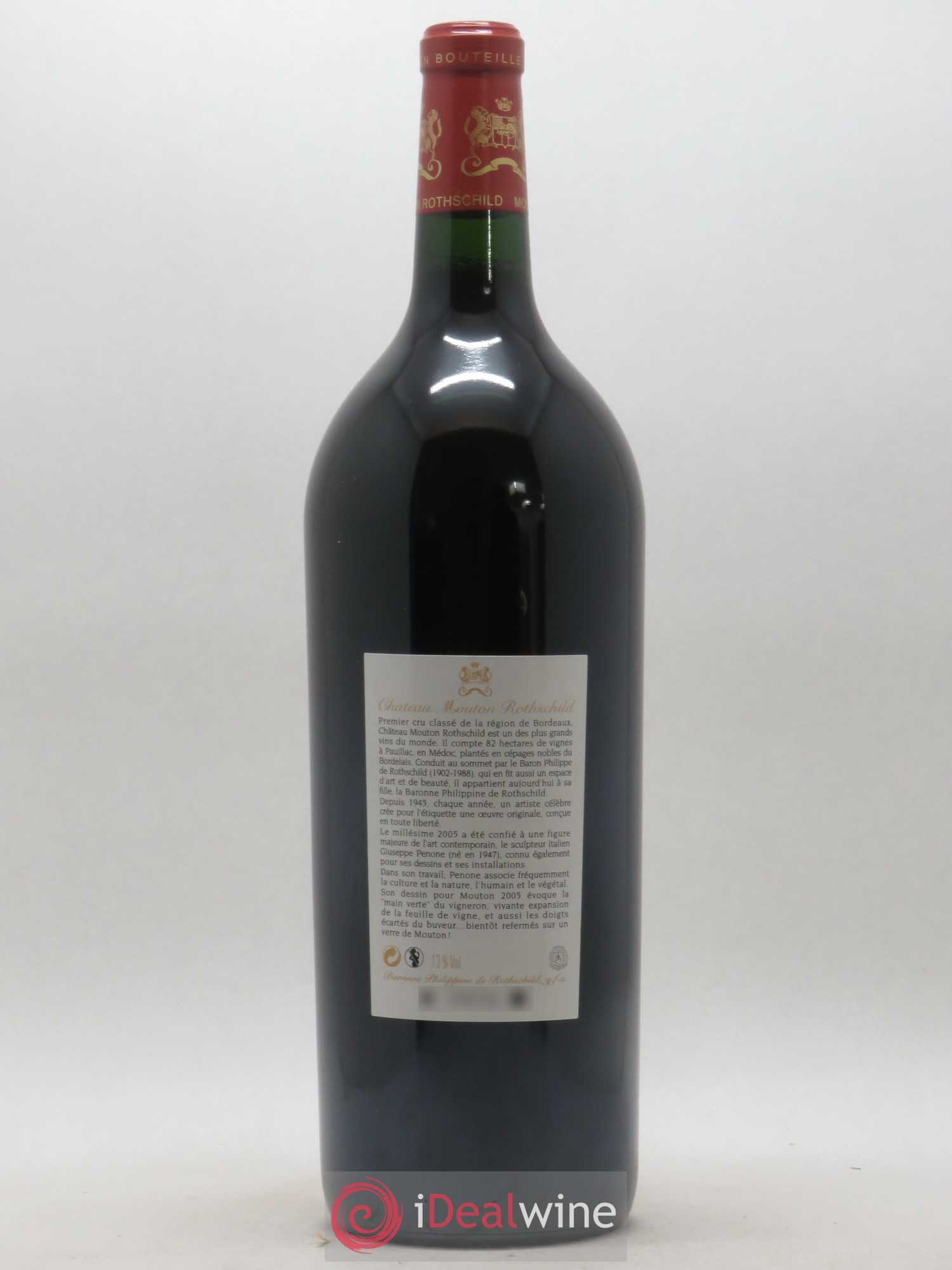 Château Mouton Rothschild 1er Grand Cru Classé 2005 - Lot de 1 magnum - 1