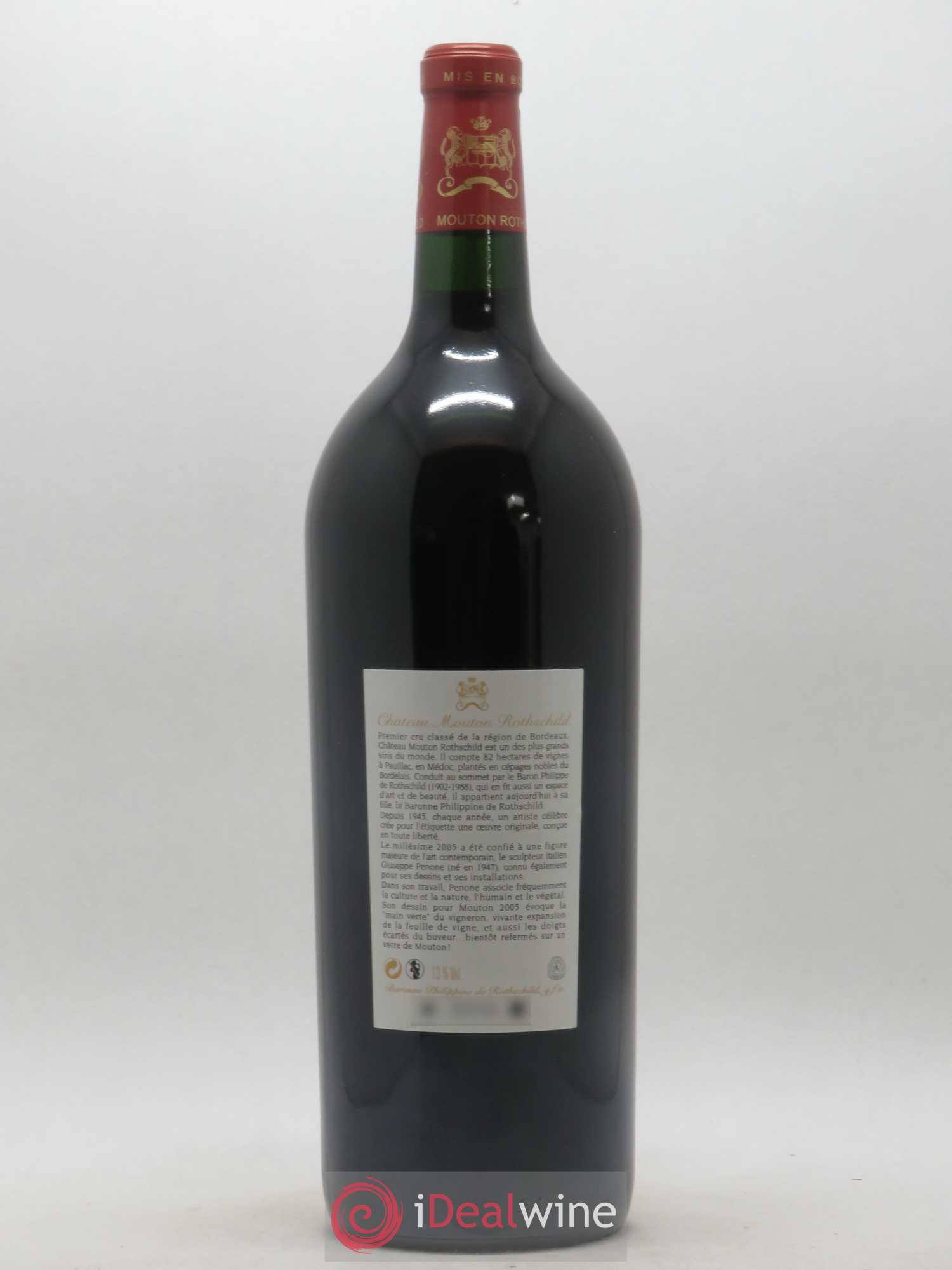 Château Mouton Rothschild 1er Grand Cru Classé 2005 - Lot de 1 magnum - 1