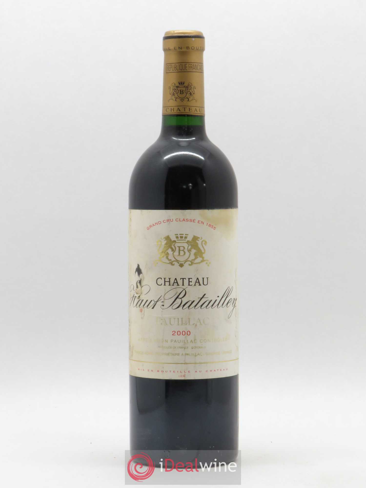 Château Haut Batailley 5ème Grand Cru Classé 2000 - Lot de 1 bouteille - 0