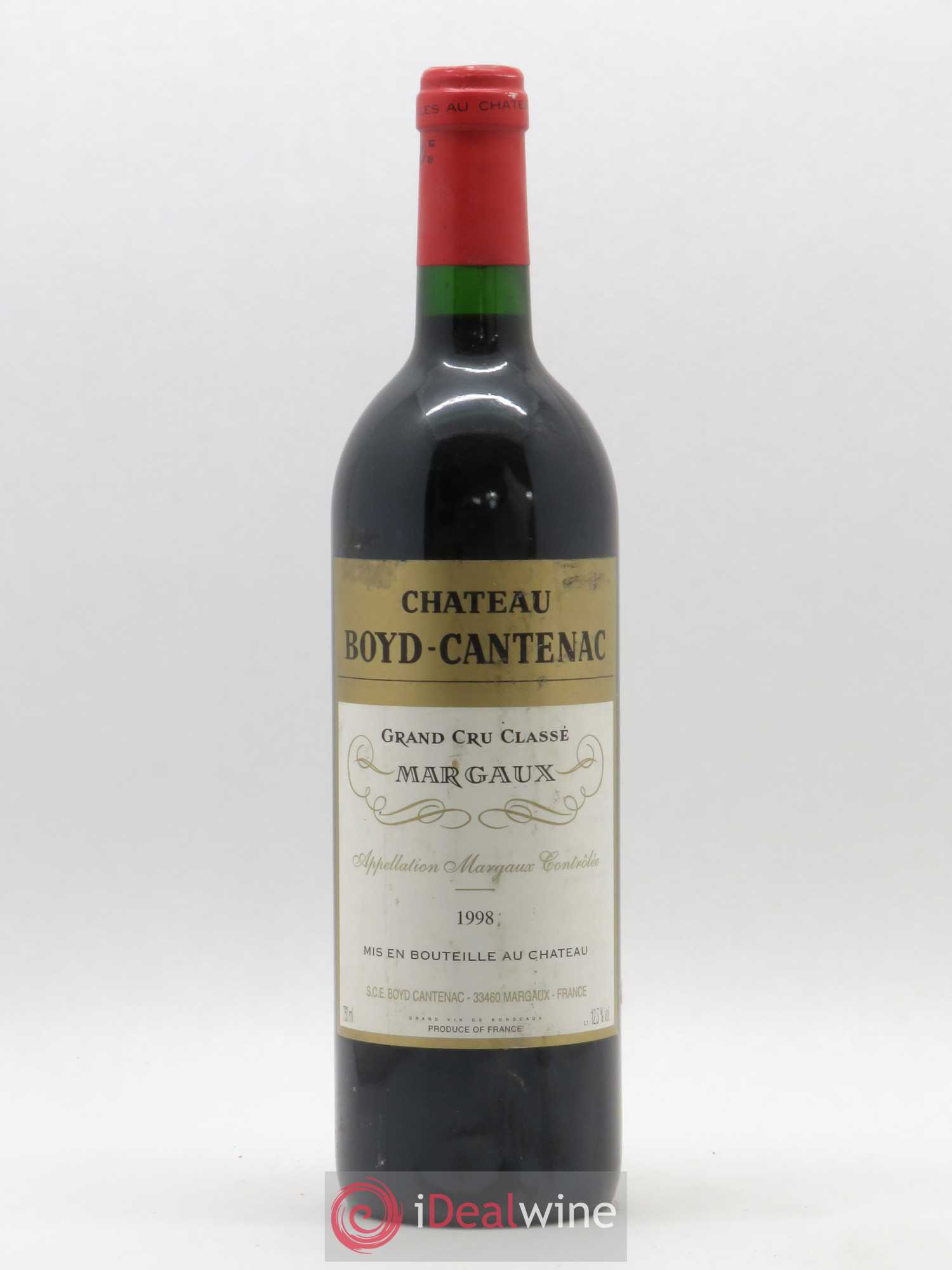 Château Boyd Cantenac 3ème Grand Cru Classé 1998 - Lot de 1 bouteille - 0