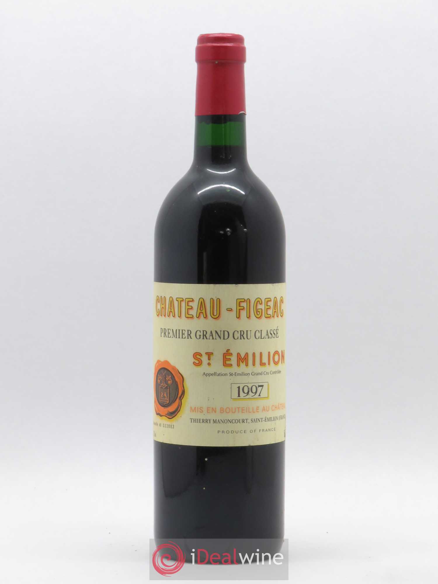 Château Figeac 1er Grand Cru Classé A 1997 - Lot de 1 bouteille - 0