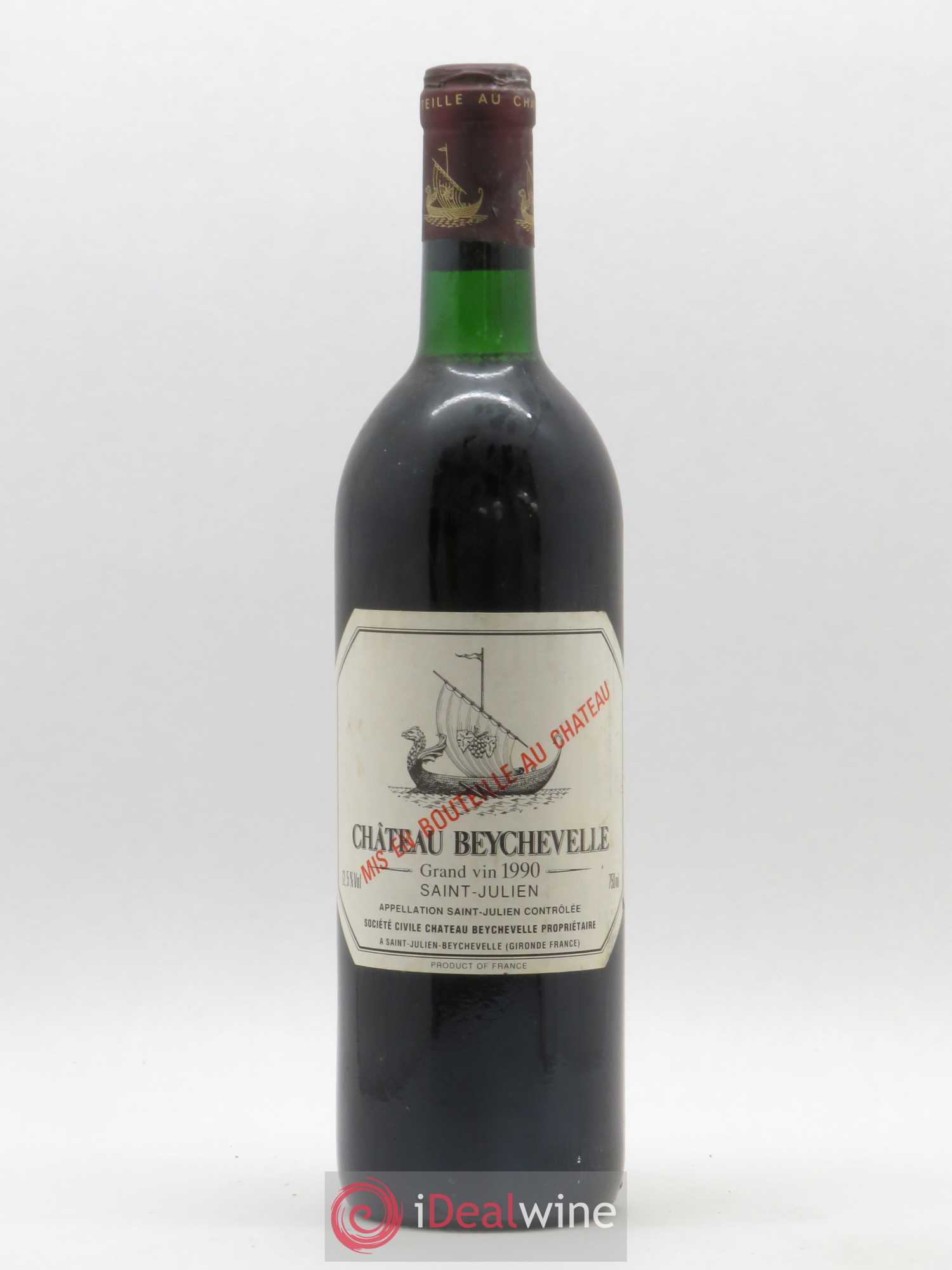 Château Beychevelle 4ème Grand Cru Classé 1990 - Lot de 1 bouteille - 0