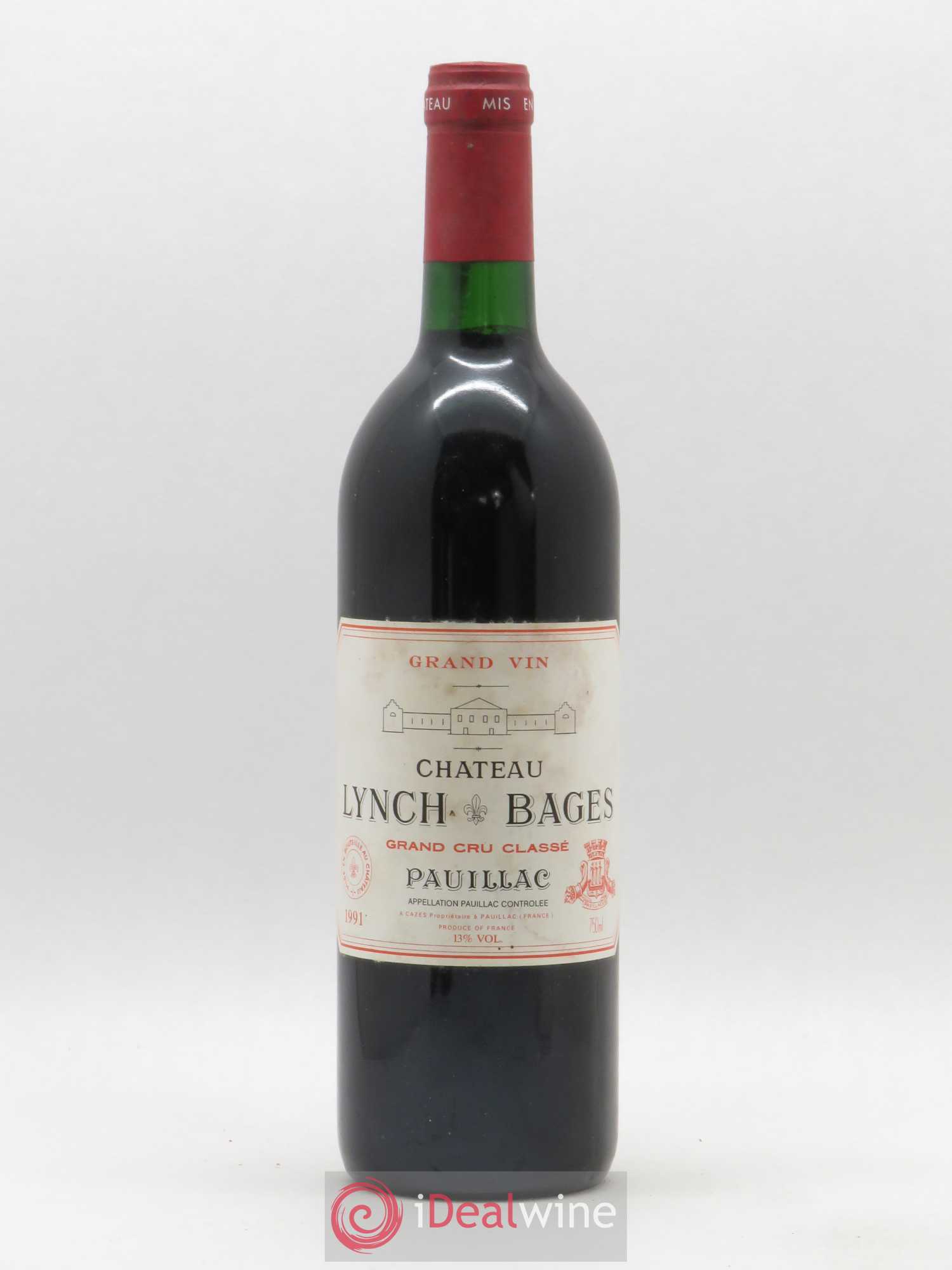 Château Lynch Bages 5ème Grand Cru Classé 1991 - Lot de 1 bouteille - 0